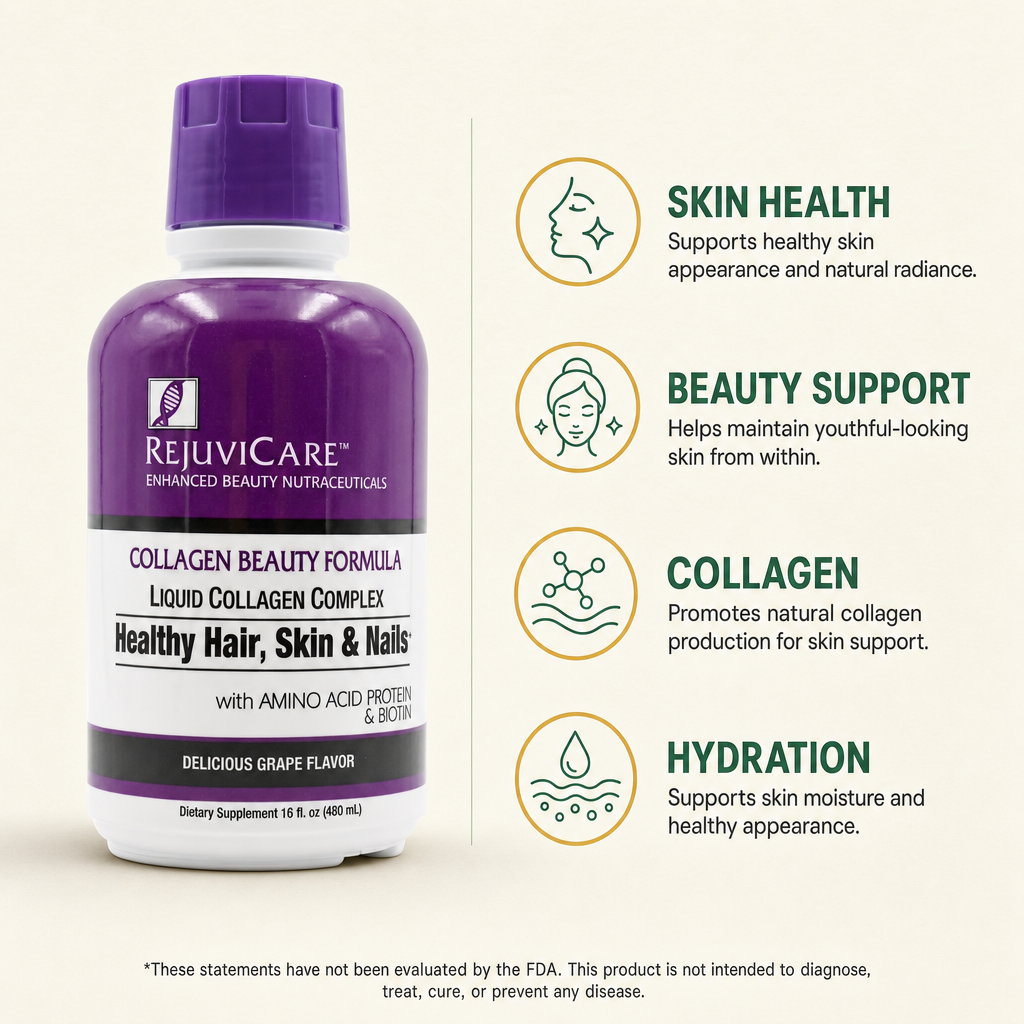 Rejuvicare Collagen Beauty Formula Skin Support Liquid 16 oz — view 2