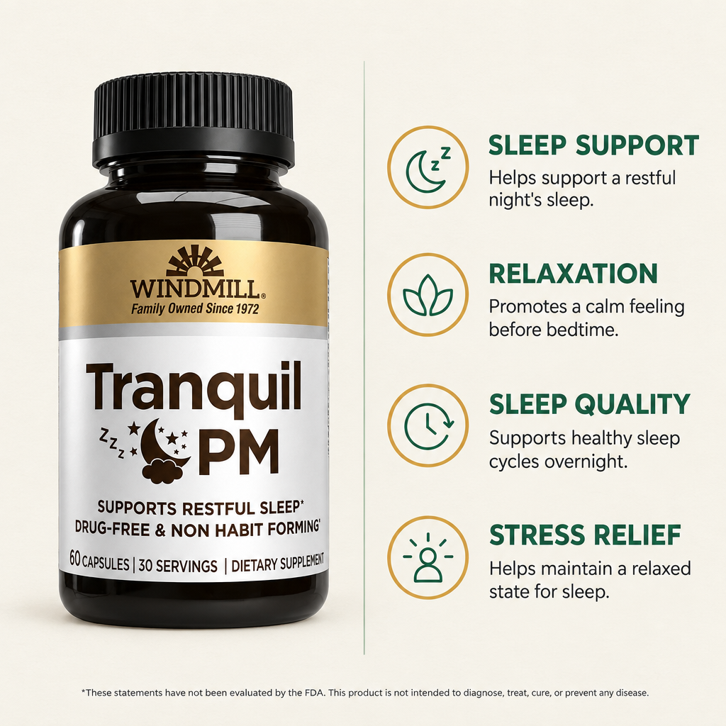 Windmill Tranquil PM Sleep Support Capsules 60ct — view 2