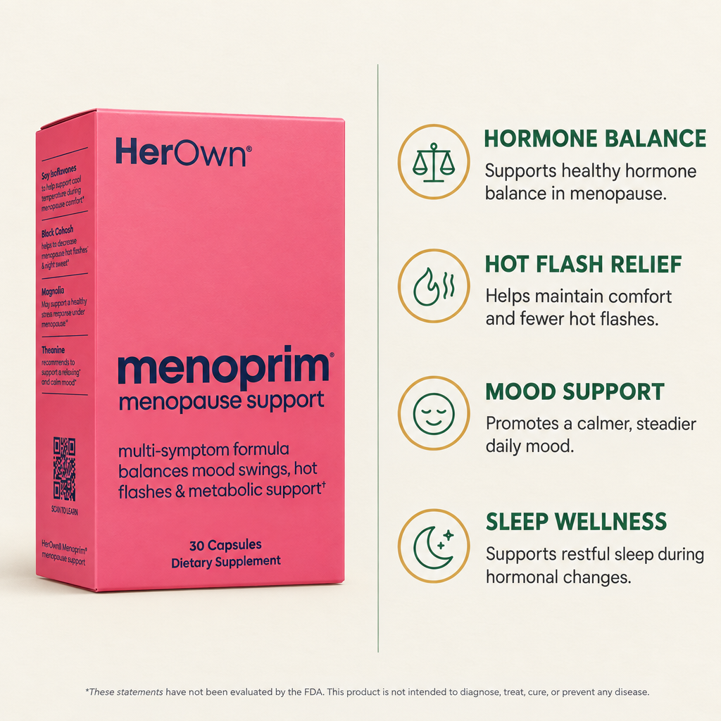 HerOwn Menoprim Menopause Support Capsules 30ct — view 2