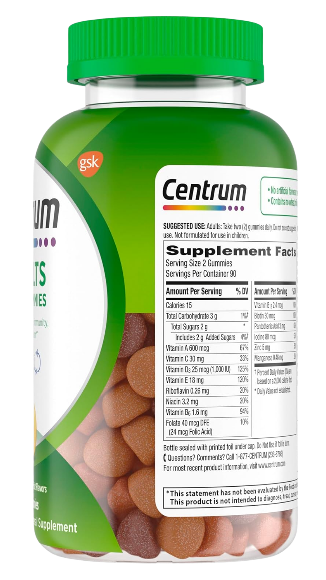 Centrum Adult Multigummies 180ct — view 2