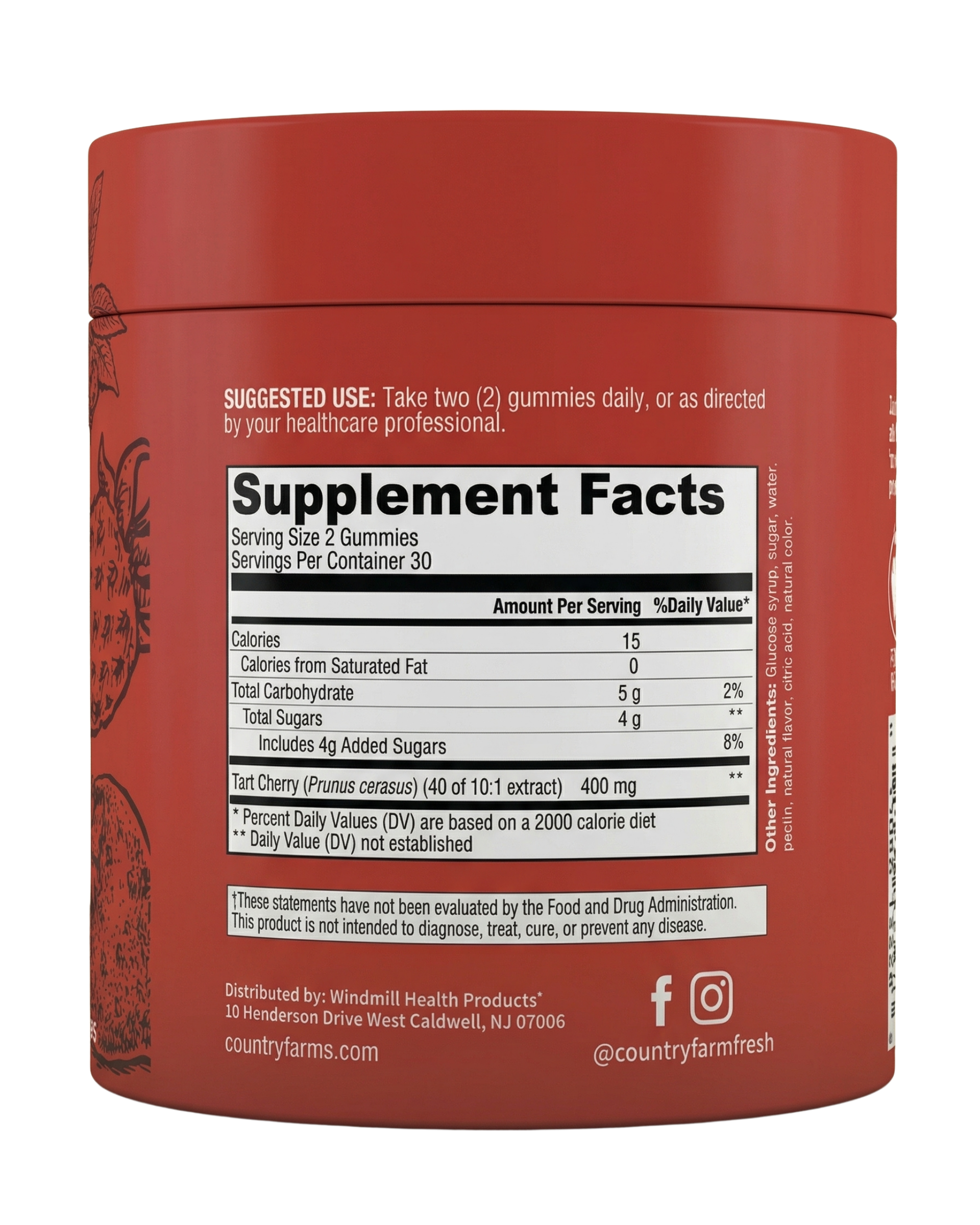 Country Farms Tart Cherry Gummies 60ct — view 4