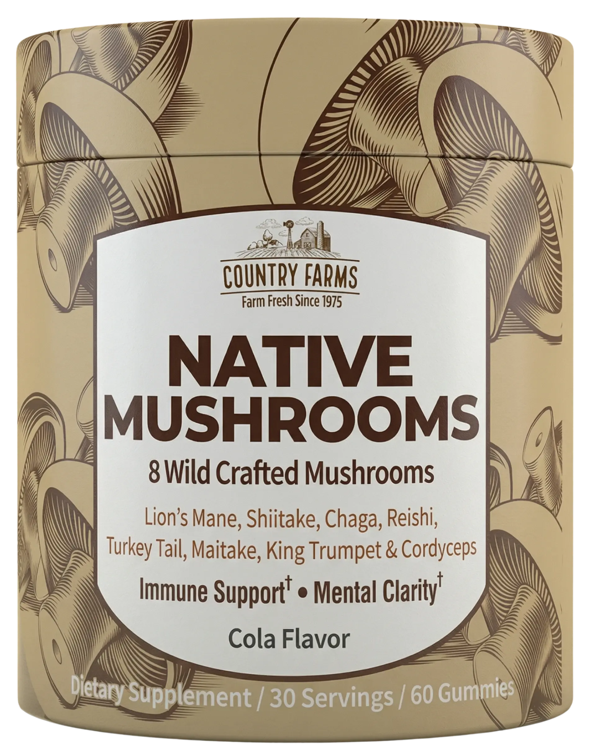 Country Farms Native Mushrooms Gummies 60ct