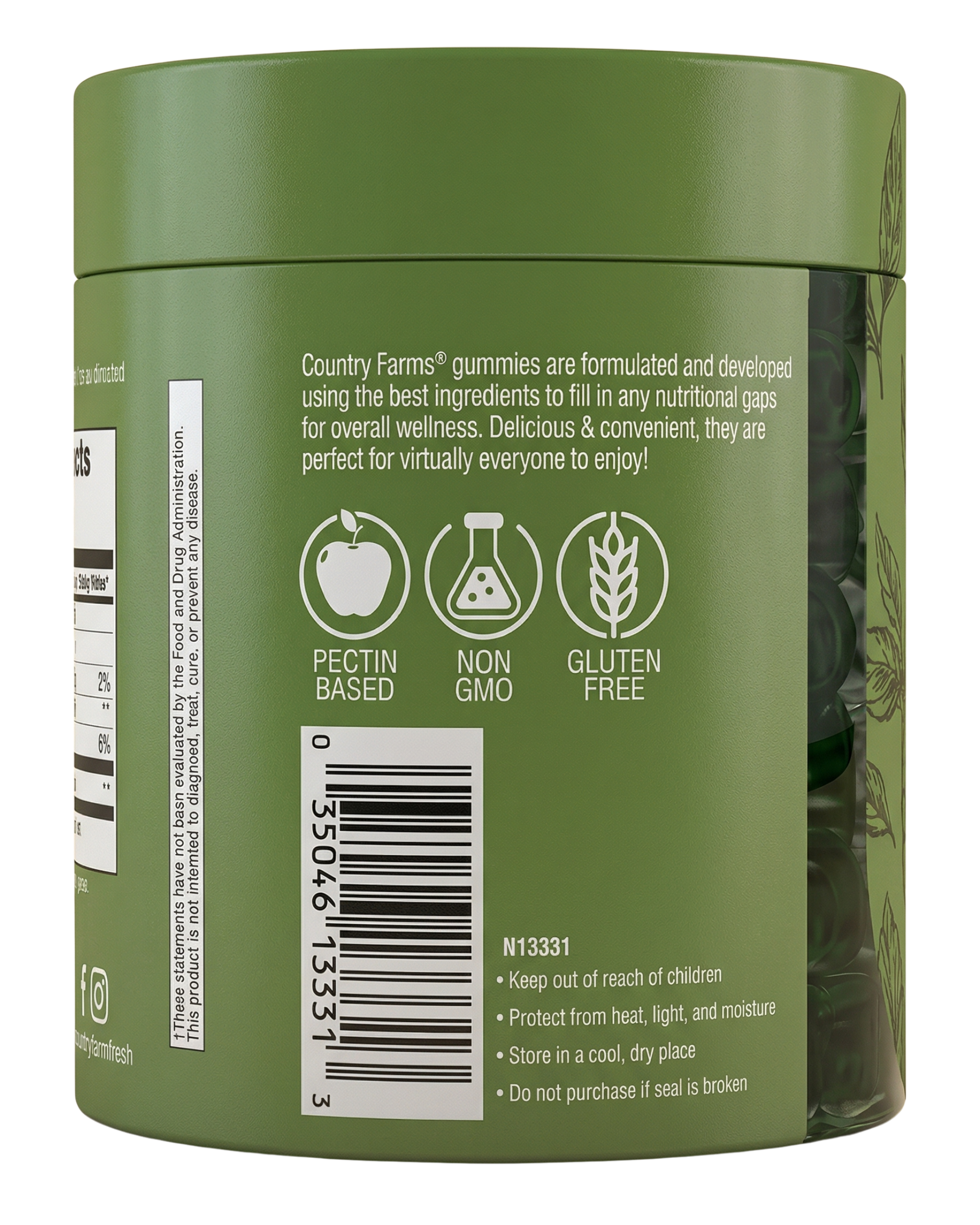 Country Farms Matcha Green Tea Gummies 60ct — view 3