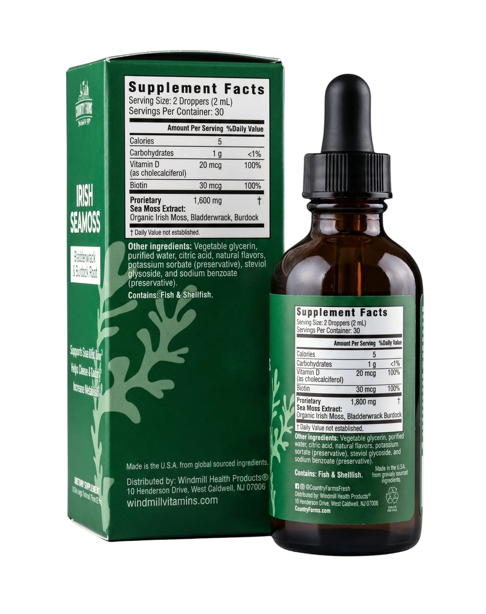 Country Farms Irish Sea Moss Liquid 2oz - angle 4 of 4