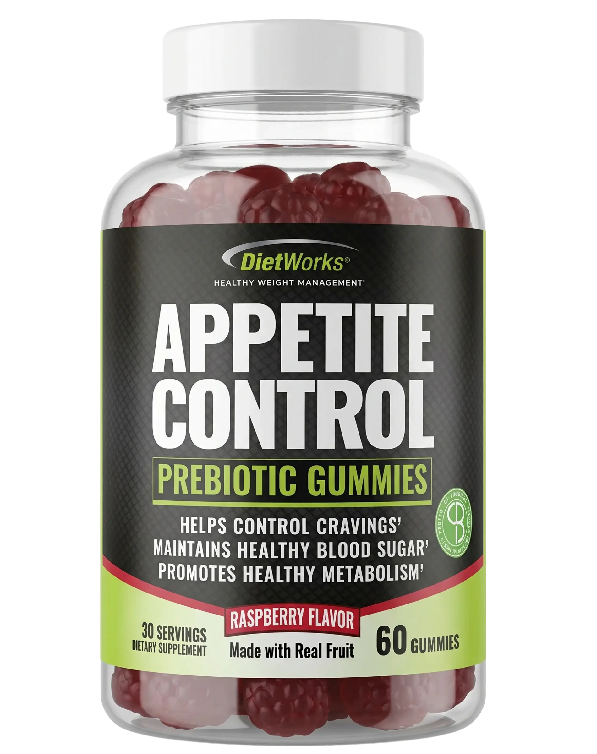 DietWorks Appetite Control Prebiotic Gummies 60ct
