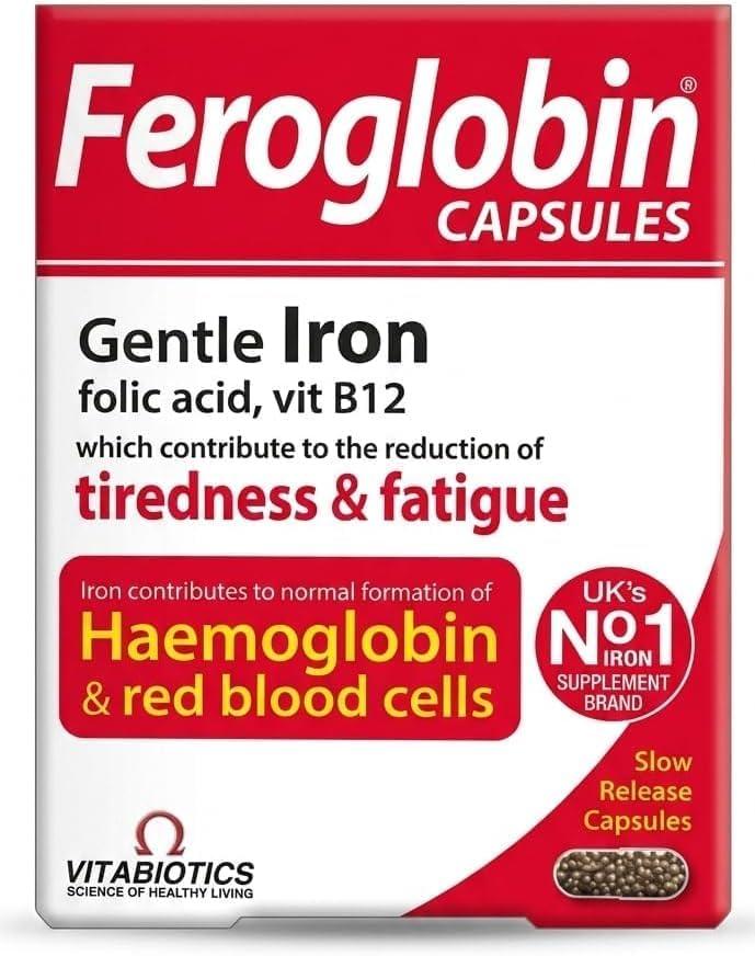 Feroglobin by Vitabiotics Gentle Iron Slow Release Capsules 30ct — view 1
