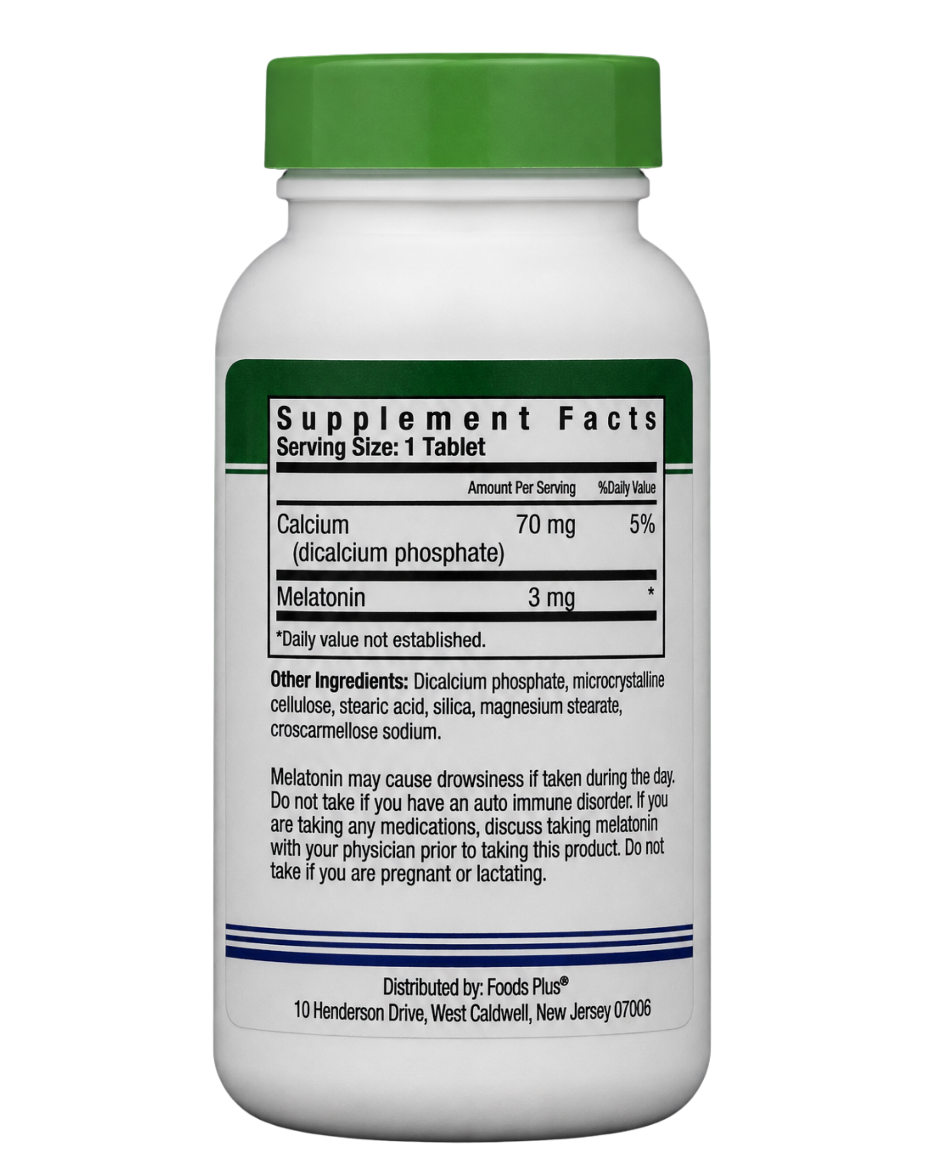 Foods Plus Melatonin 3mg Tablets 60ct — view 2