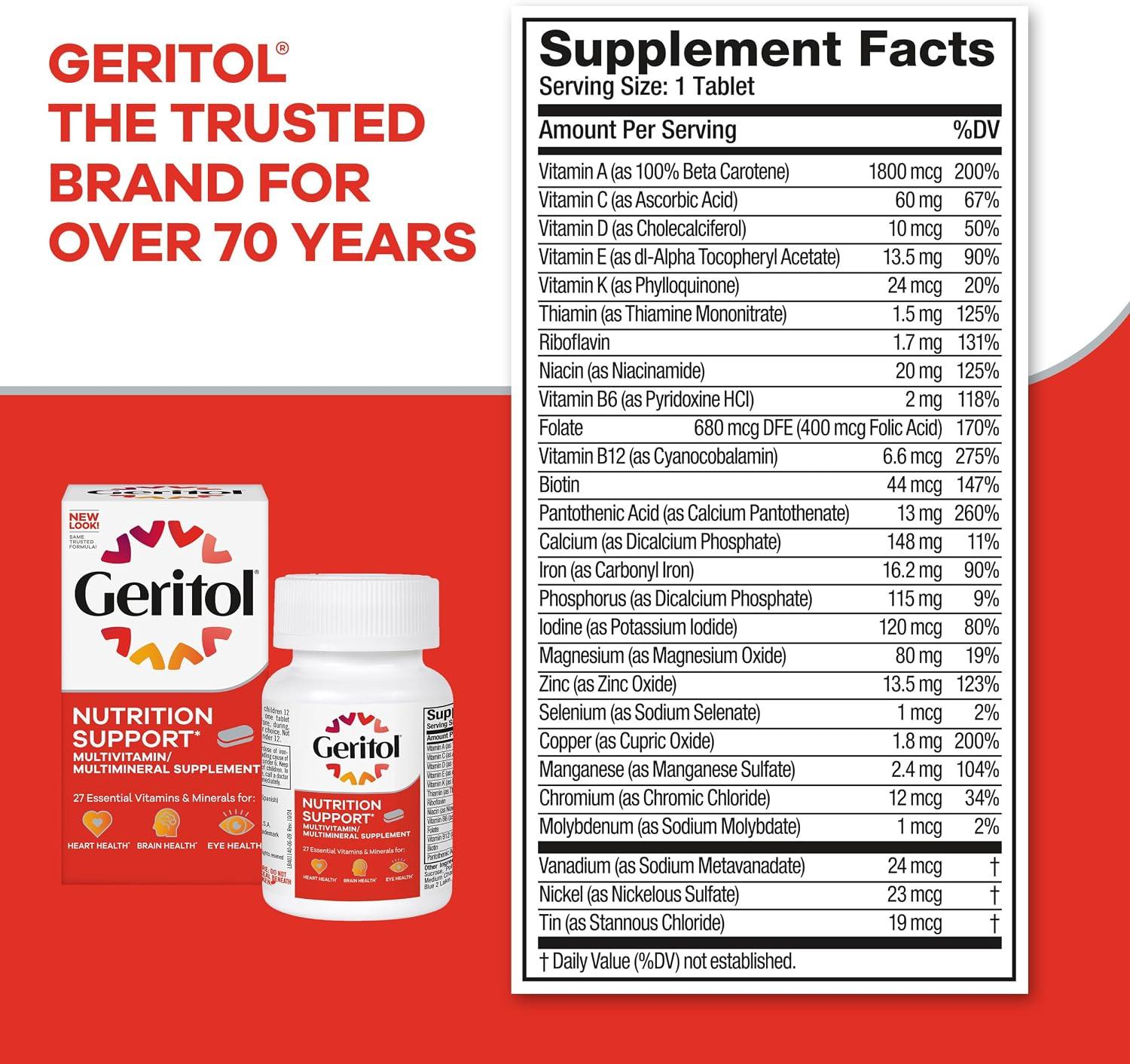 Geritol Multivitamin Tablets 40ct — view 2