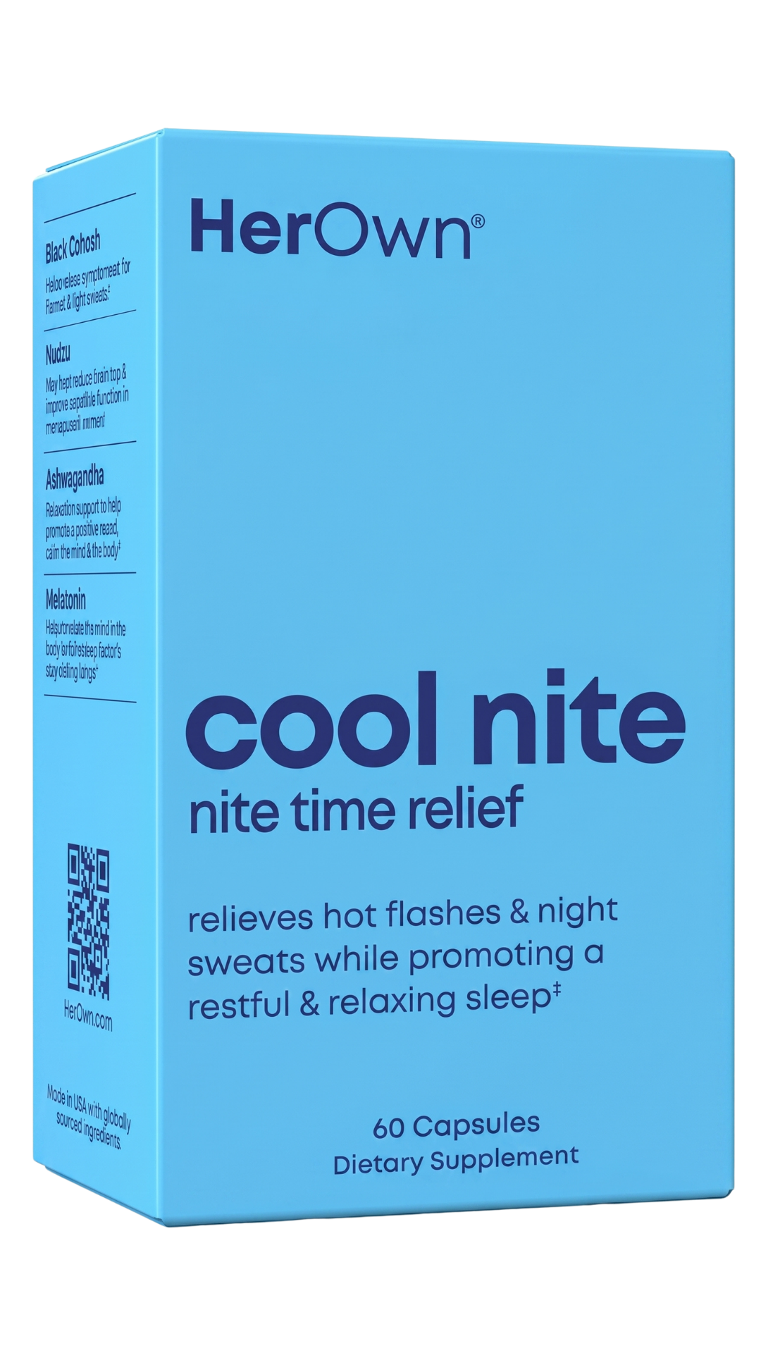 HerOwn Women's Cool Night Formula Sleep Support