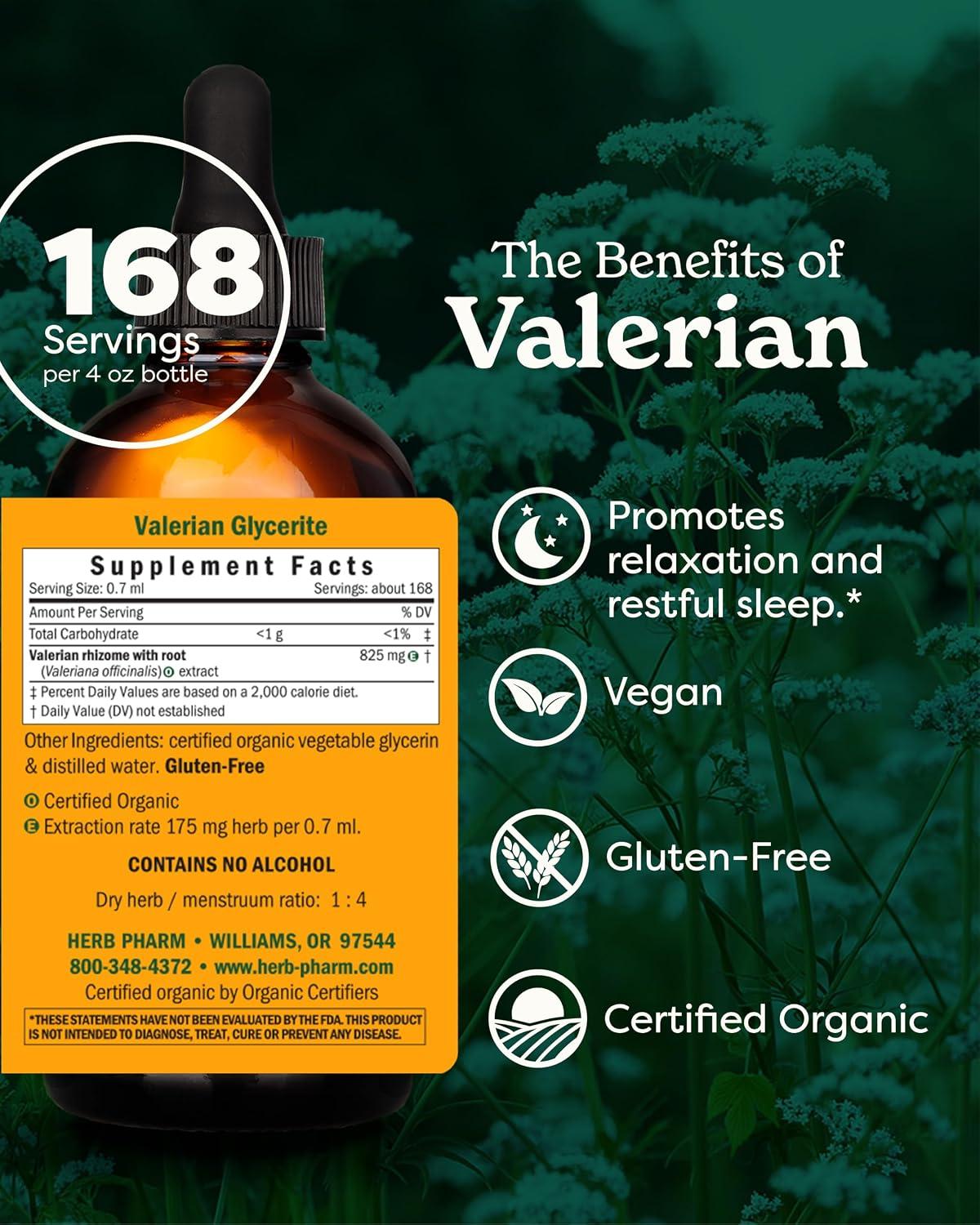 Herb Pharm Valerian Root Liquid Extract 4oz — view 2