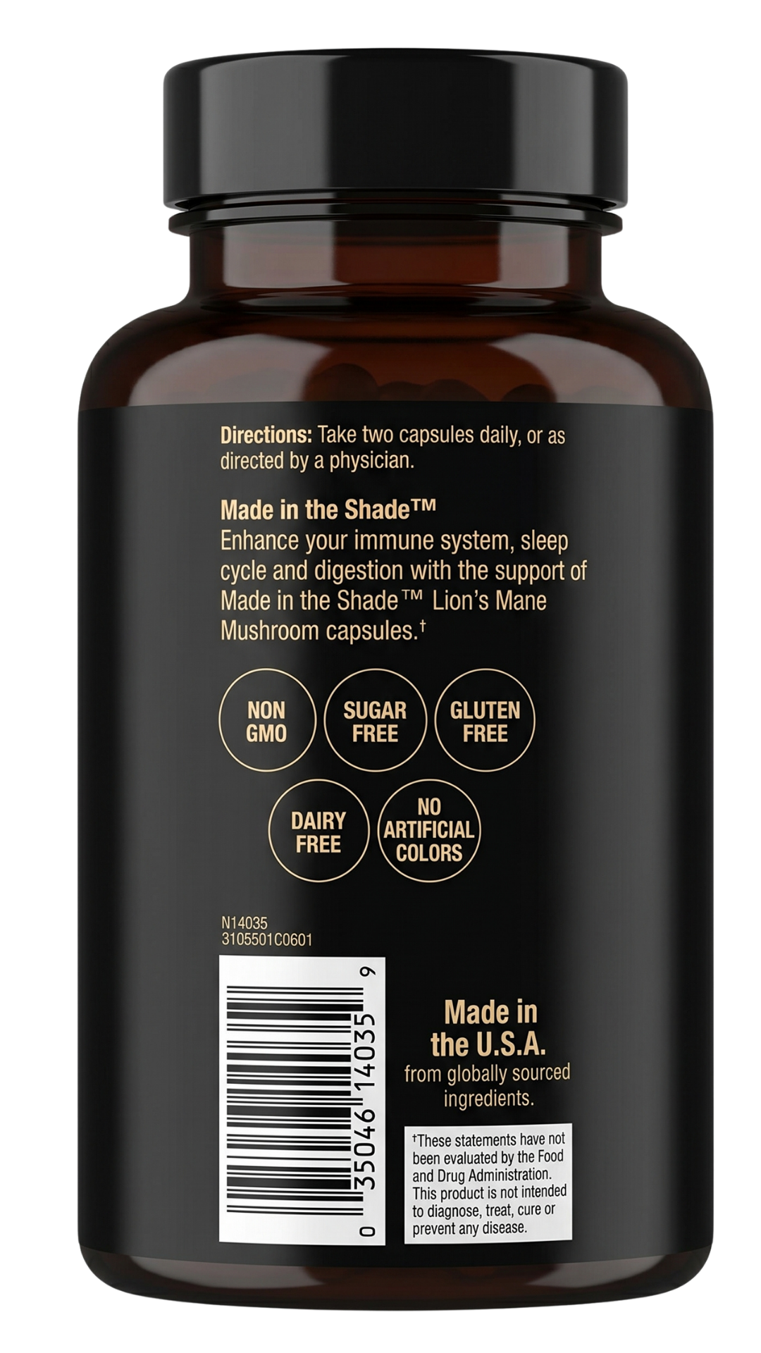 Made In The Shade Lion's Mane 1,000 mg Capsules 60ct — view 3