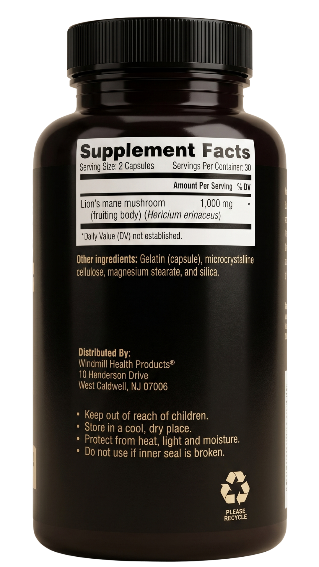 Made In The Shade Lion's Mane 1,000 mg Capsules 60ct — view 4