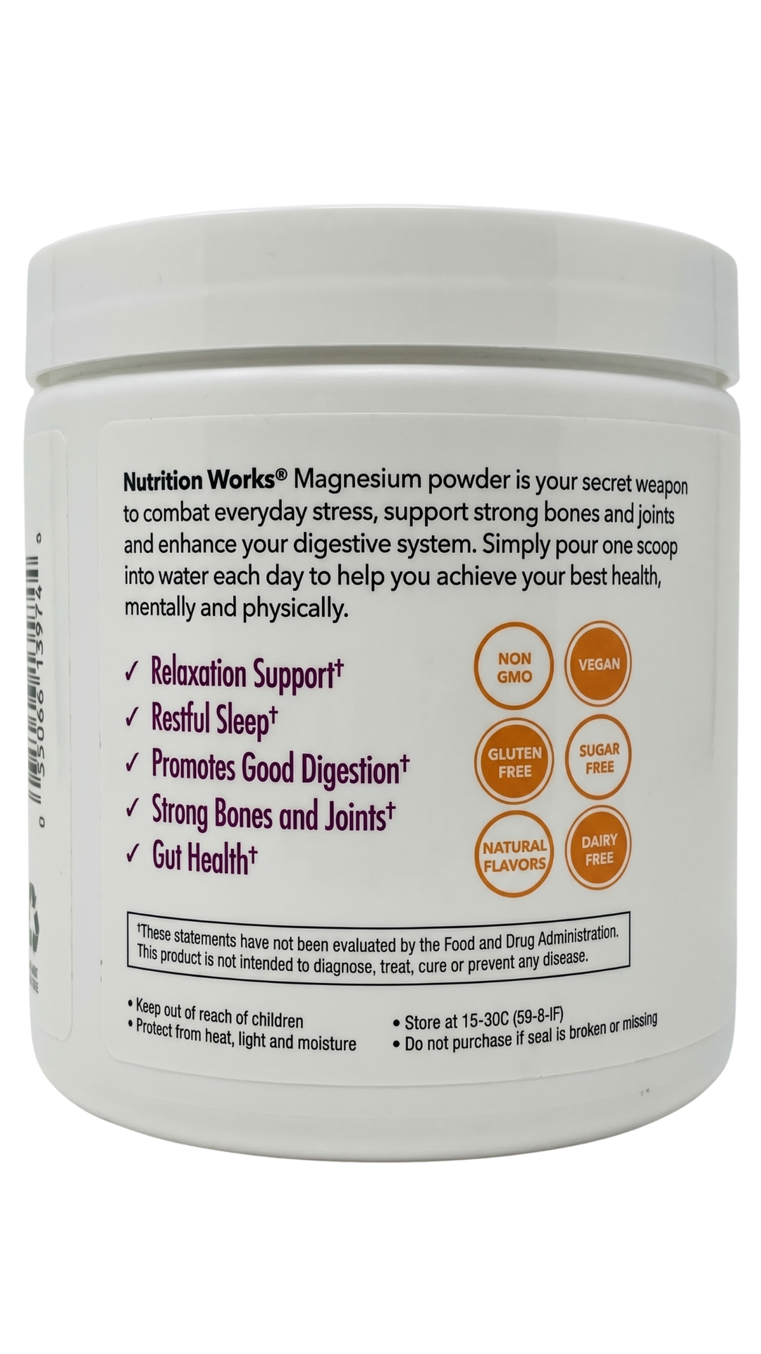 NutritionWorks Magnesium Drink Mix 5.6oz — view 4