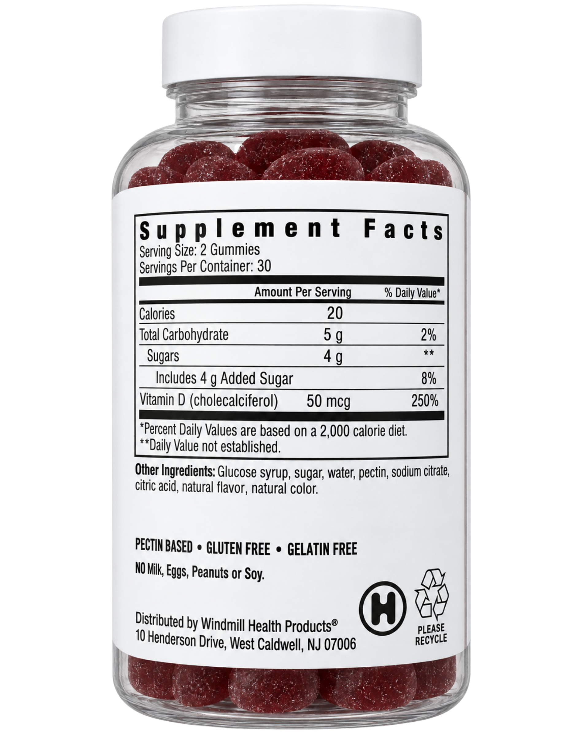 VitaDrops Vitamin D3 50 mcg (2000 IU) Gummies Fruit Flavor 60ct — view 2