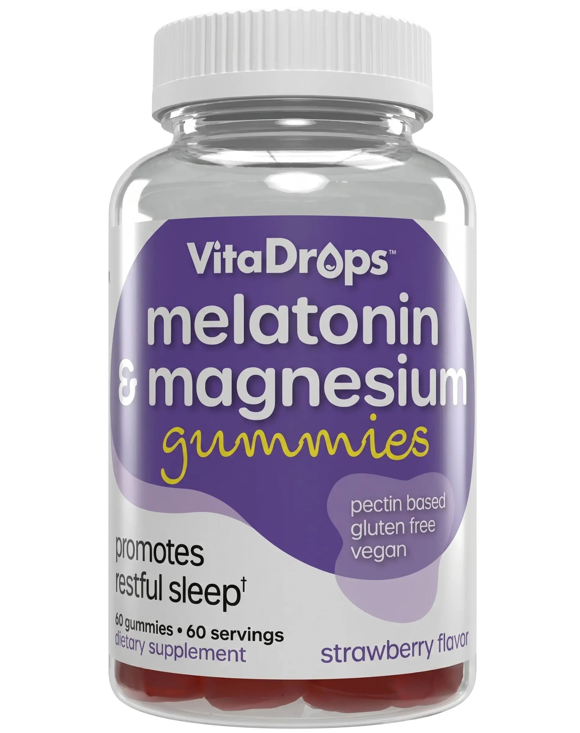 VitaDrops Melatonin & Magnesium Gummies 60ct