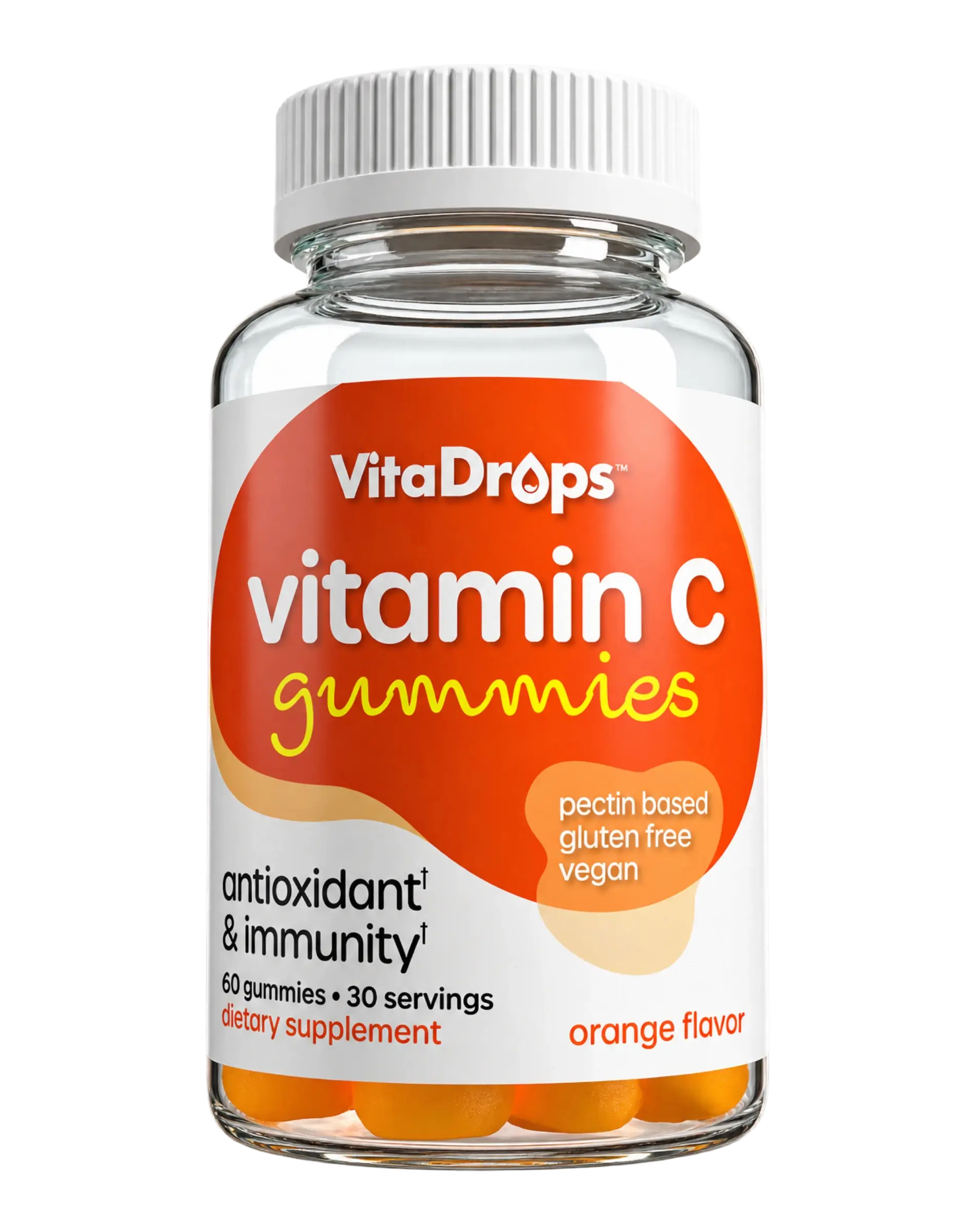 VitaDrops Vitamin C 250 mg Orange Flavor Gummies 60ct — view 1