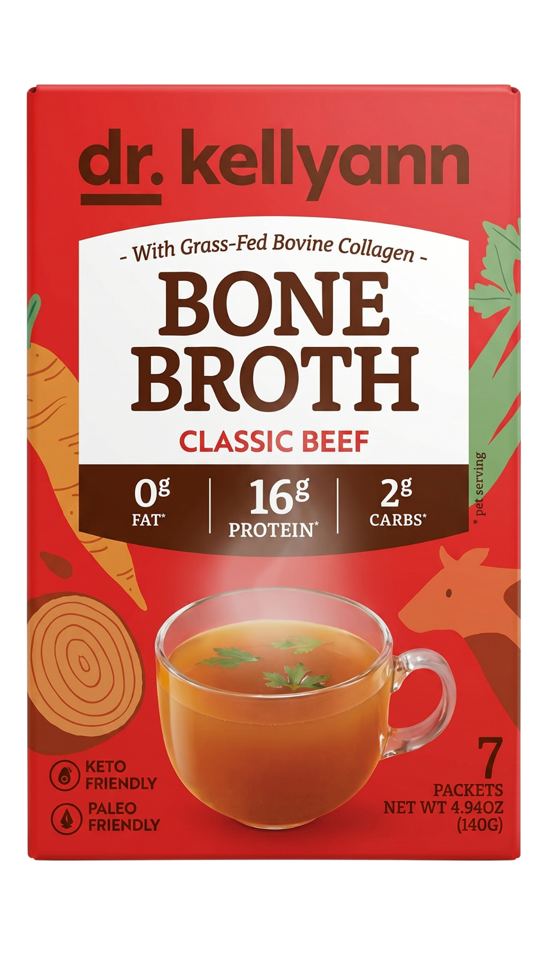 Windmill Dr. Kellyann Sipping Broth Powder Packets Classic Beef