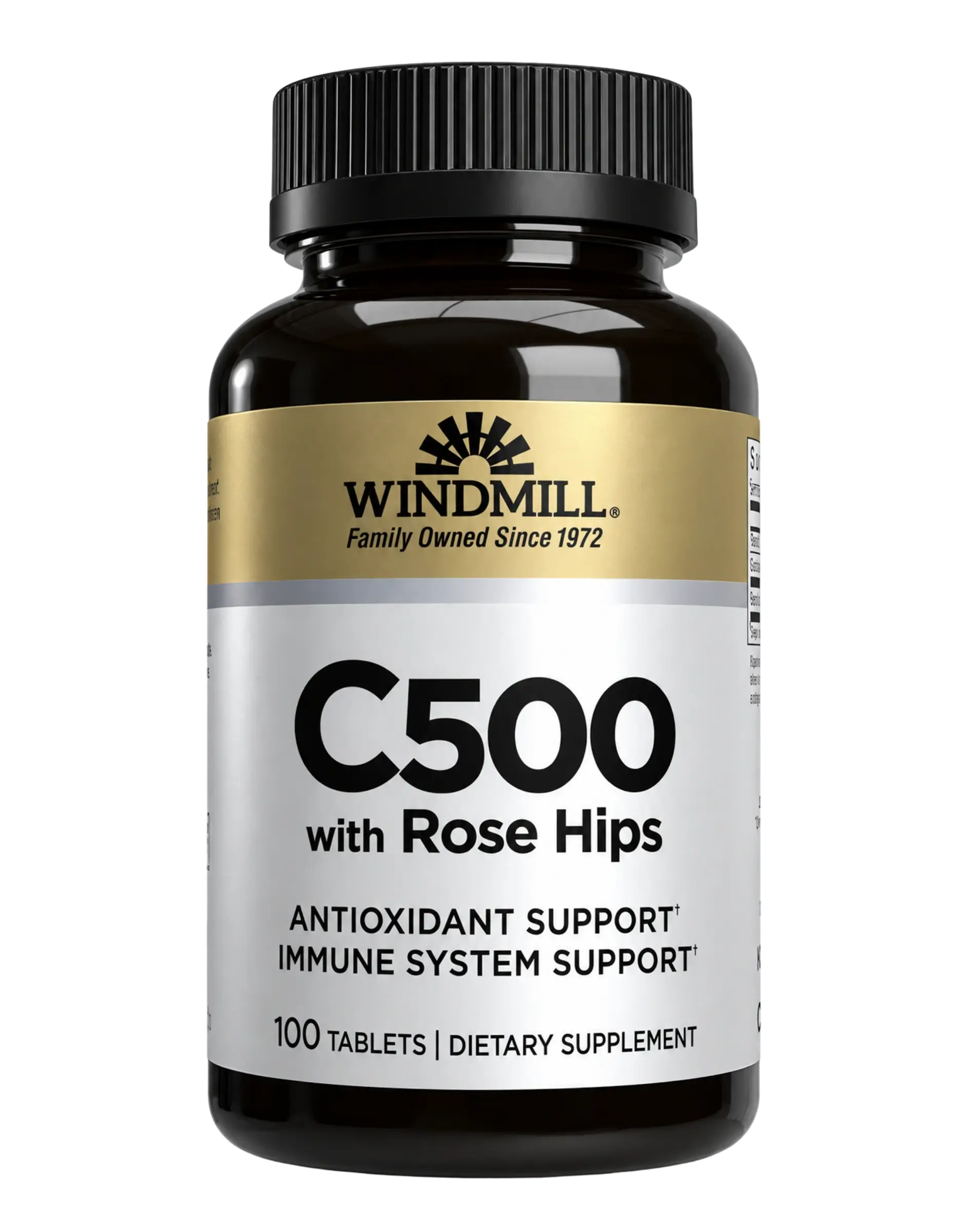 Windmill Vitamin C 500mg with Rose Hips Immune Support Tablets 100ct — view 1