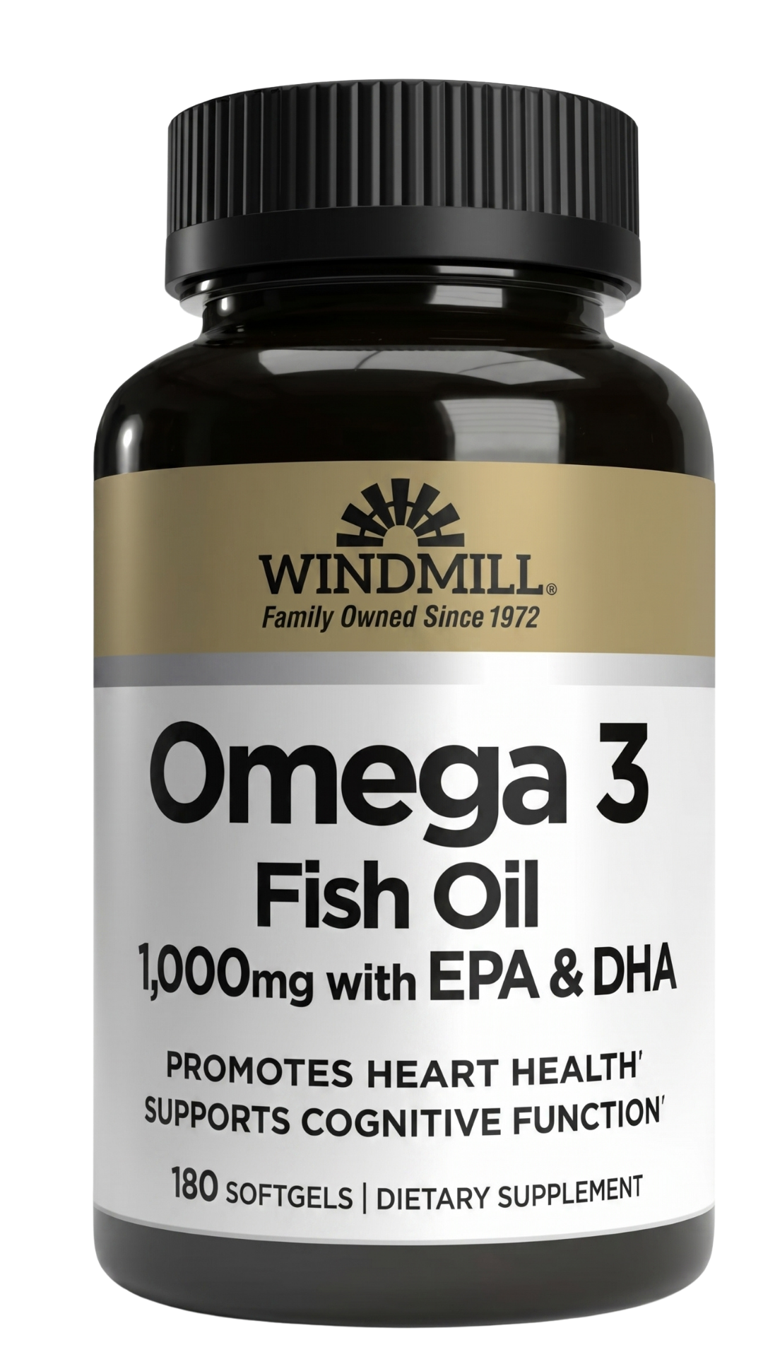 Windmill Omega-3 Fish Oil 1000mg Softgels 180ct