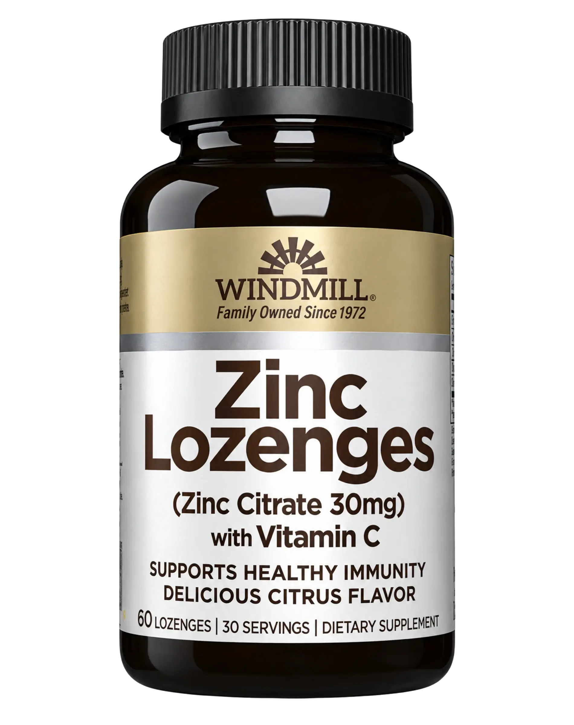 Windmill Zinc & Vitamin C Citrus Immune Support Lozenges 60ct