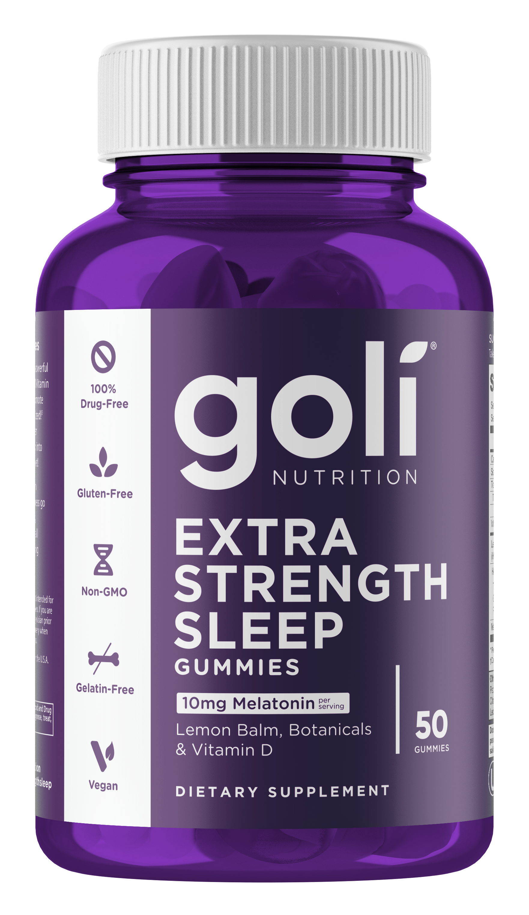 Goli Extra-Strength Sleep 10mg Melatonin Gummies 50ct