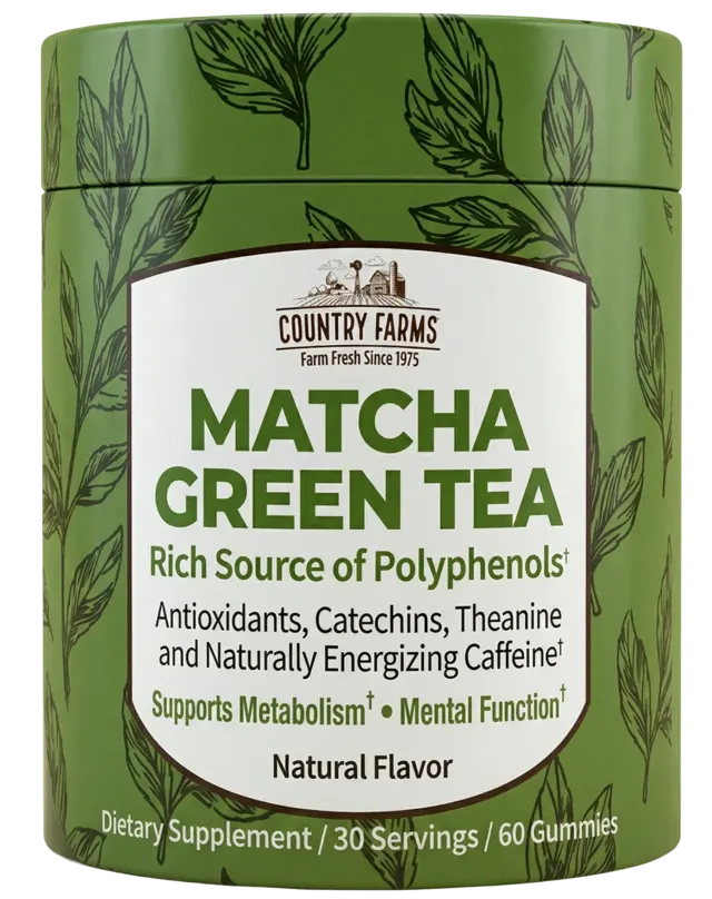 Country Farms Matcha Green Tea Gummies 60ct