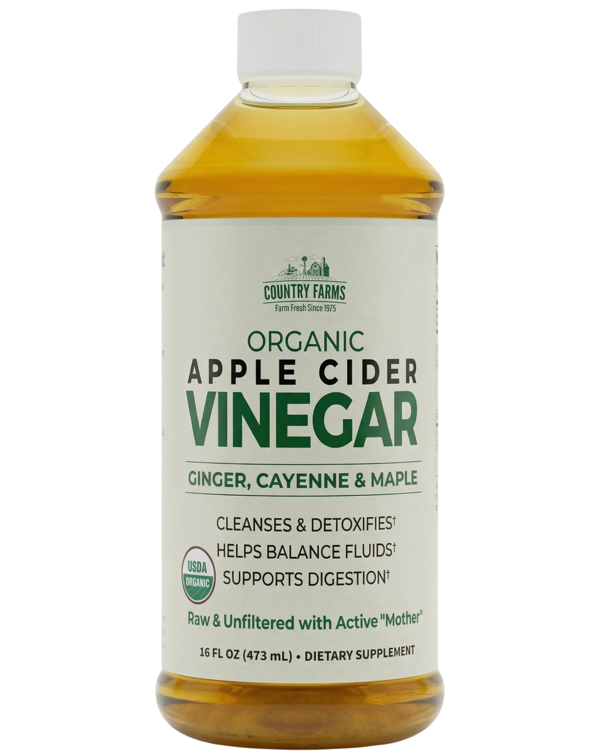 Country Farms Apple Cider Vinegar Digestive Support Liquid 16 oz