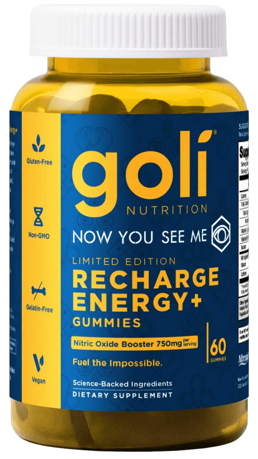Goli Recharge Energy+ Gummies 60ct