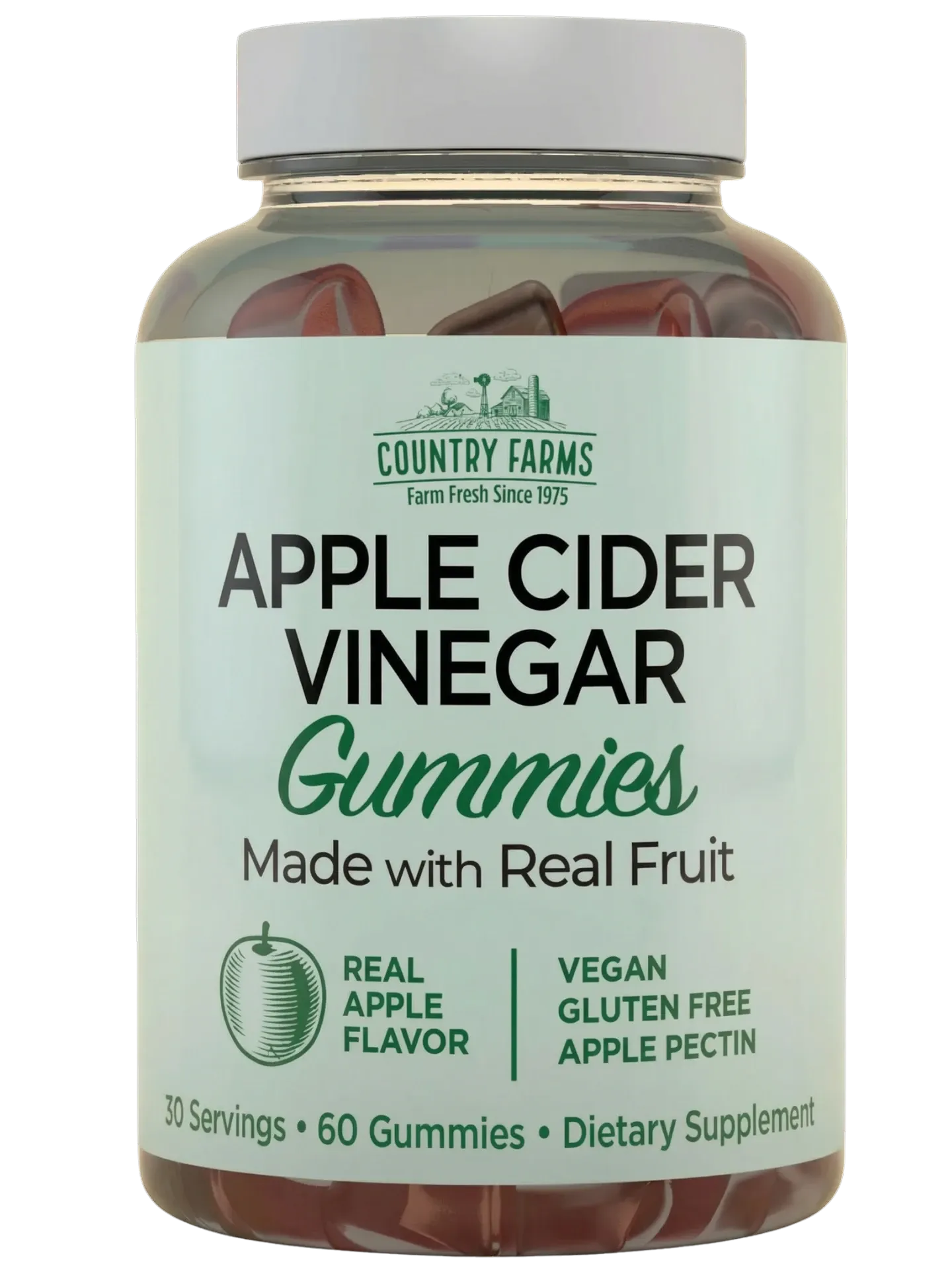Country Farms Apple Cider Vinegar Gummies 60ct - Image 1 of 3