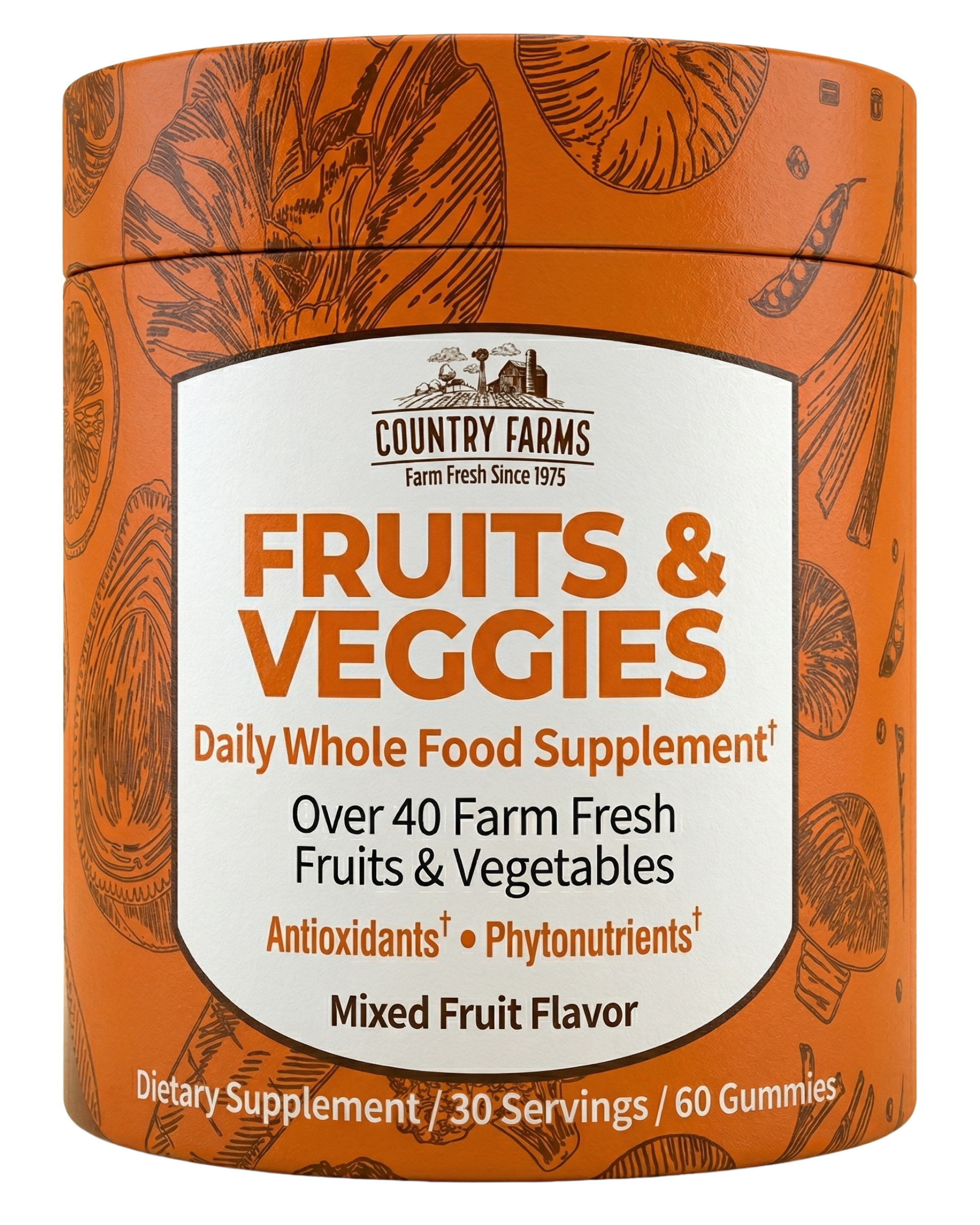 Country Farms Fruits and Veggies Mixed Fruit Gummies - Image 1 of 3
