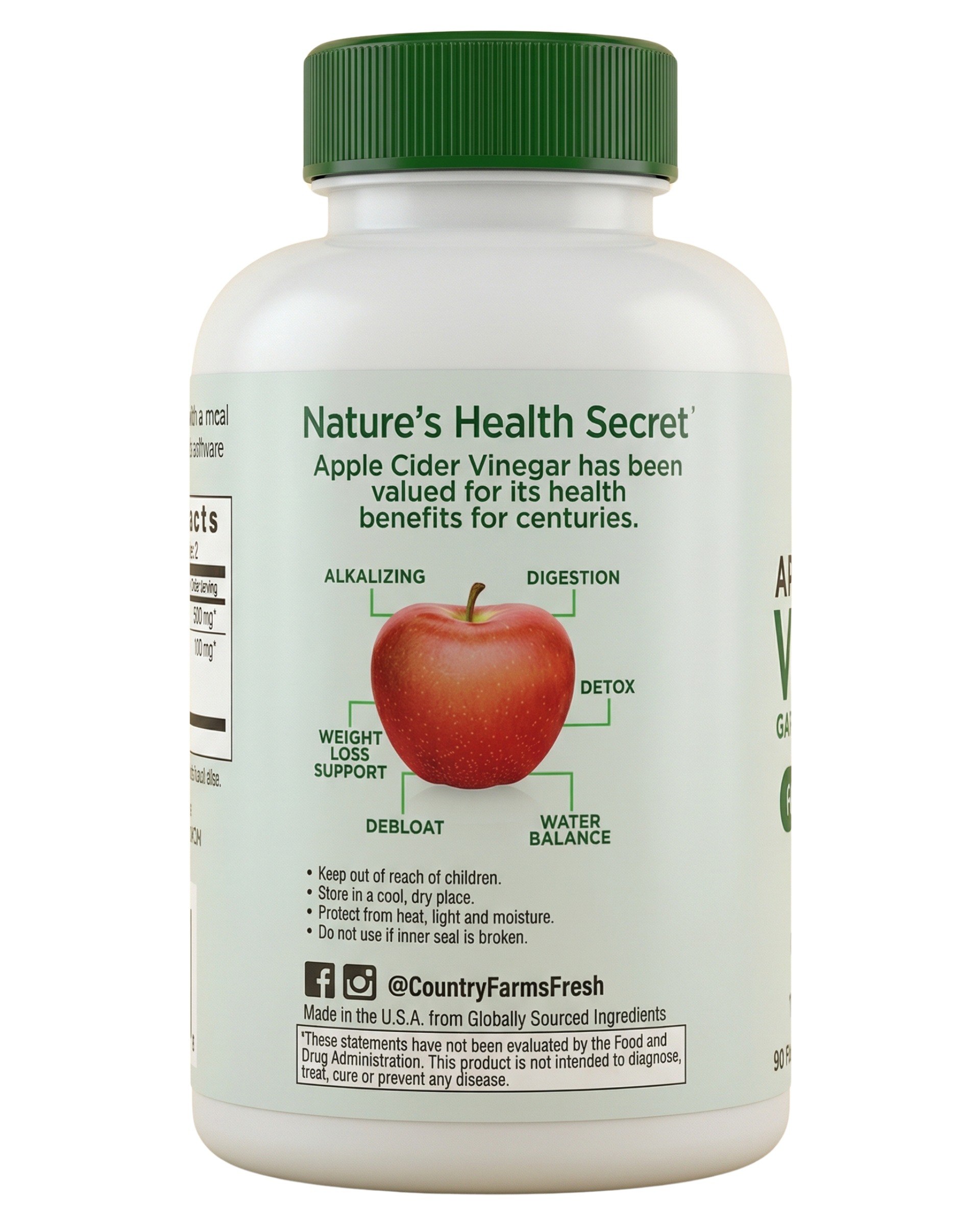 Apple Cider Vinegar Weight Support Capsules - Image 2 of 3