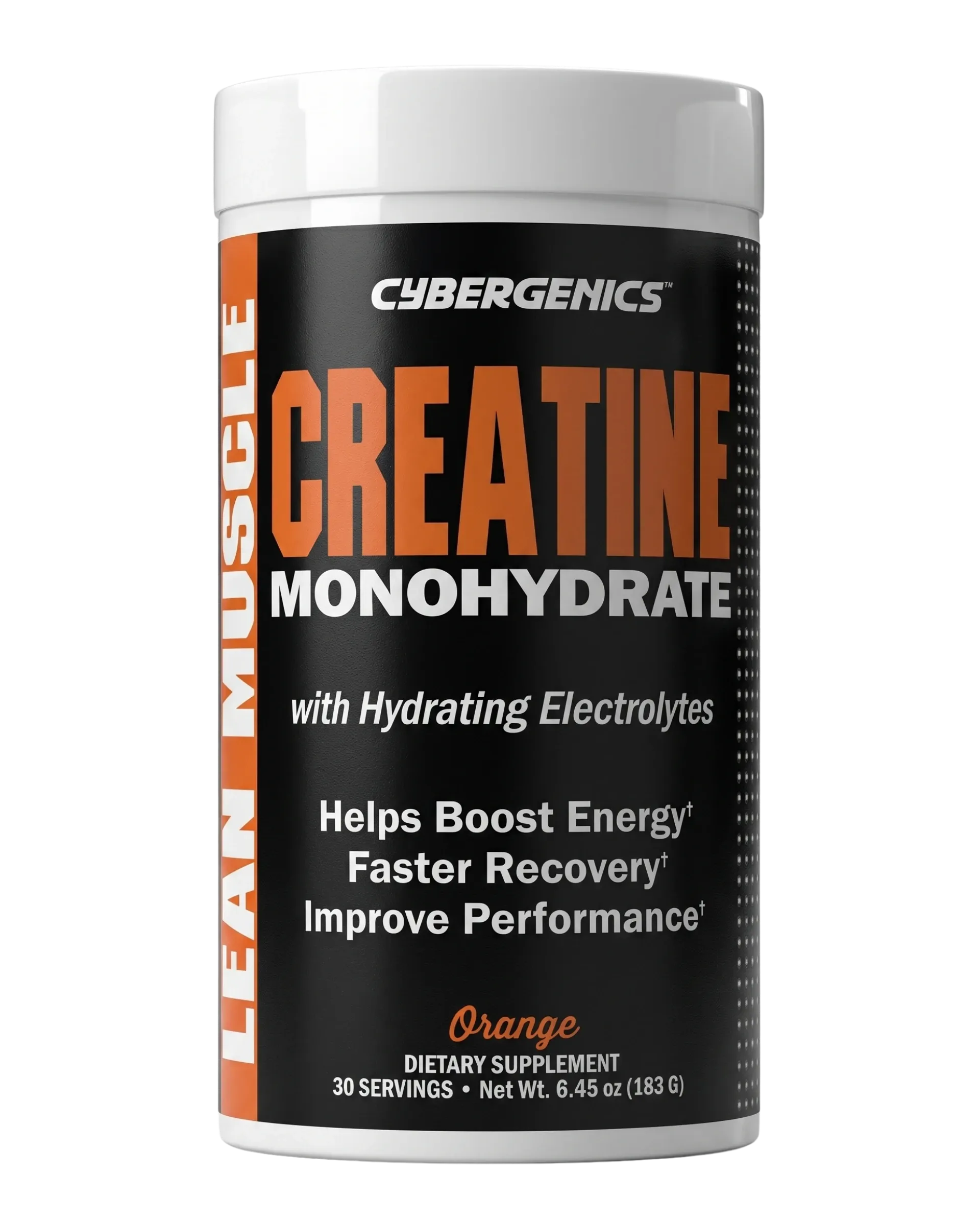 Cybergenics Creatine Monohydrate Orange Flavor Powder 6.45 oz - Image 1 of 2