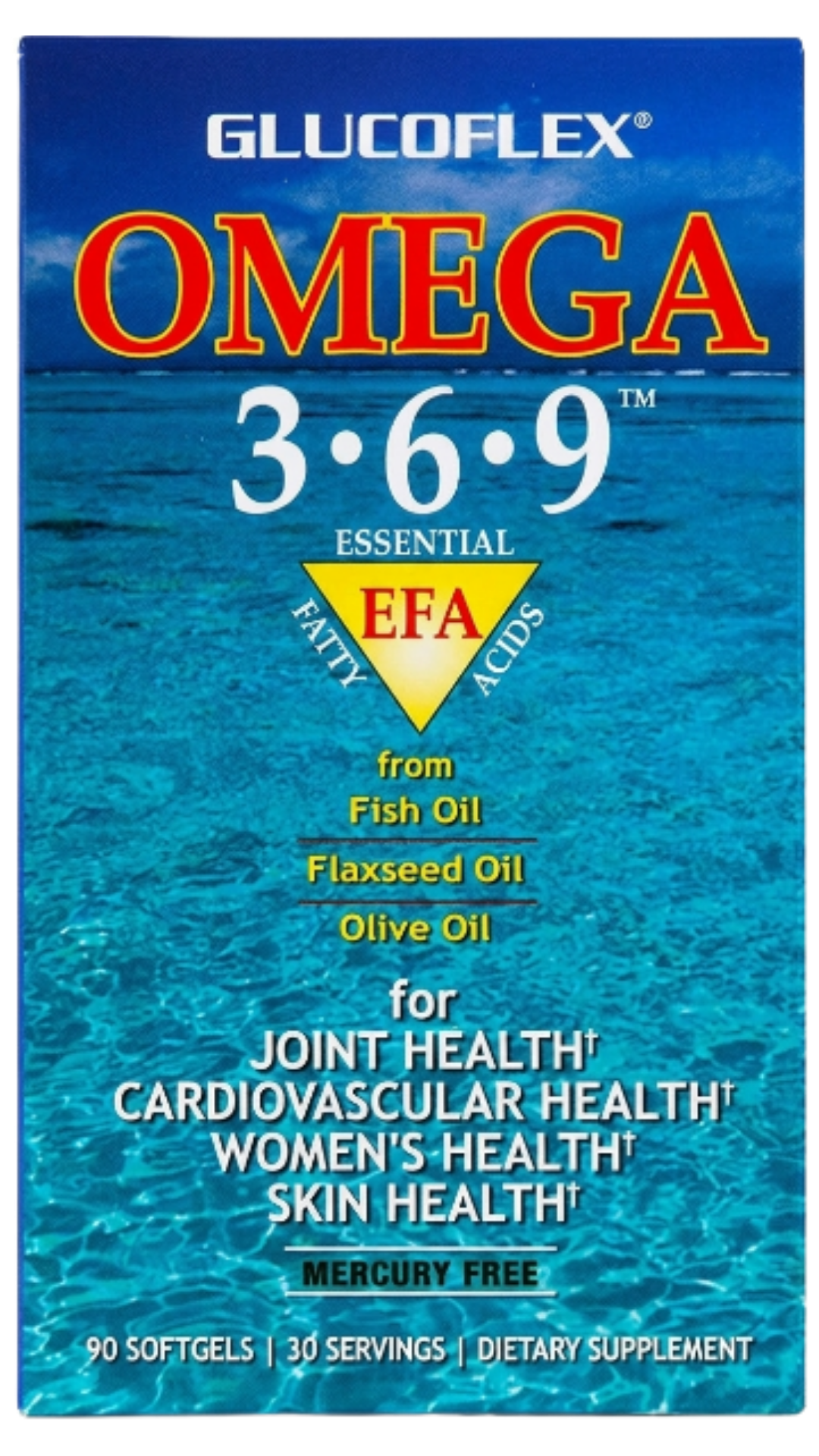 Glucoflex Omega 3-6-9 Essential Fatty Acids Softgels 90ct - Image 1 of 4