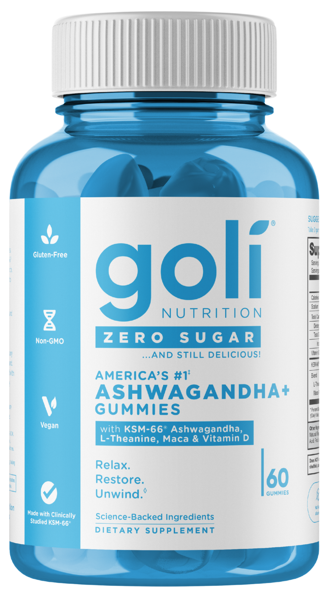 Goli Zero Sugar Ashwagandha Gummies - Image 1 of 7