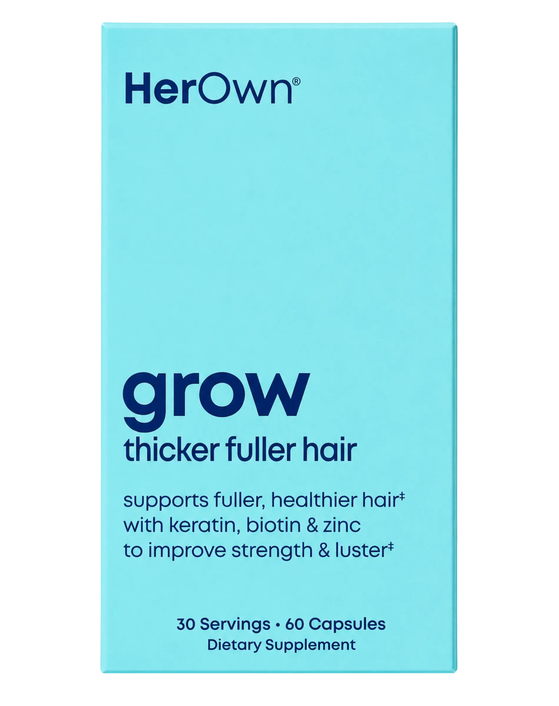 HerOwn Grow Total Hair Wellness Keratin Capsules 60ct - Image 1 of 5