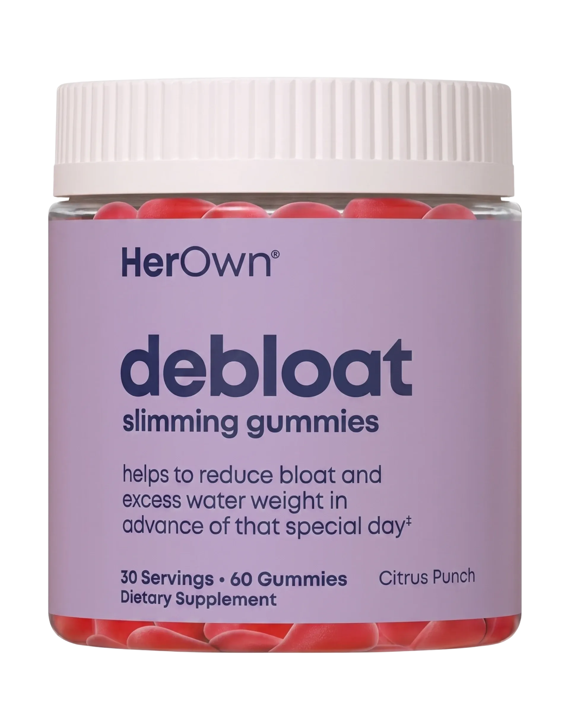 HerOwn Debloat Slimming Gummies 60ct - Image 1 of 4