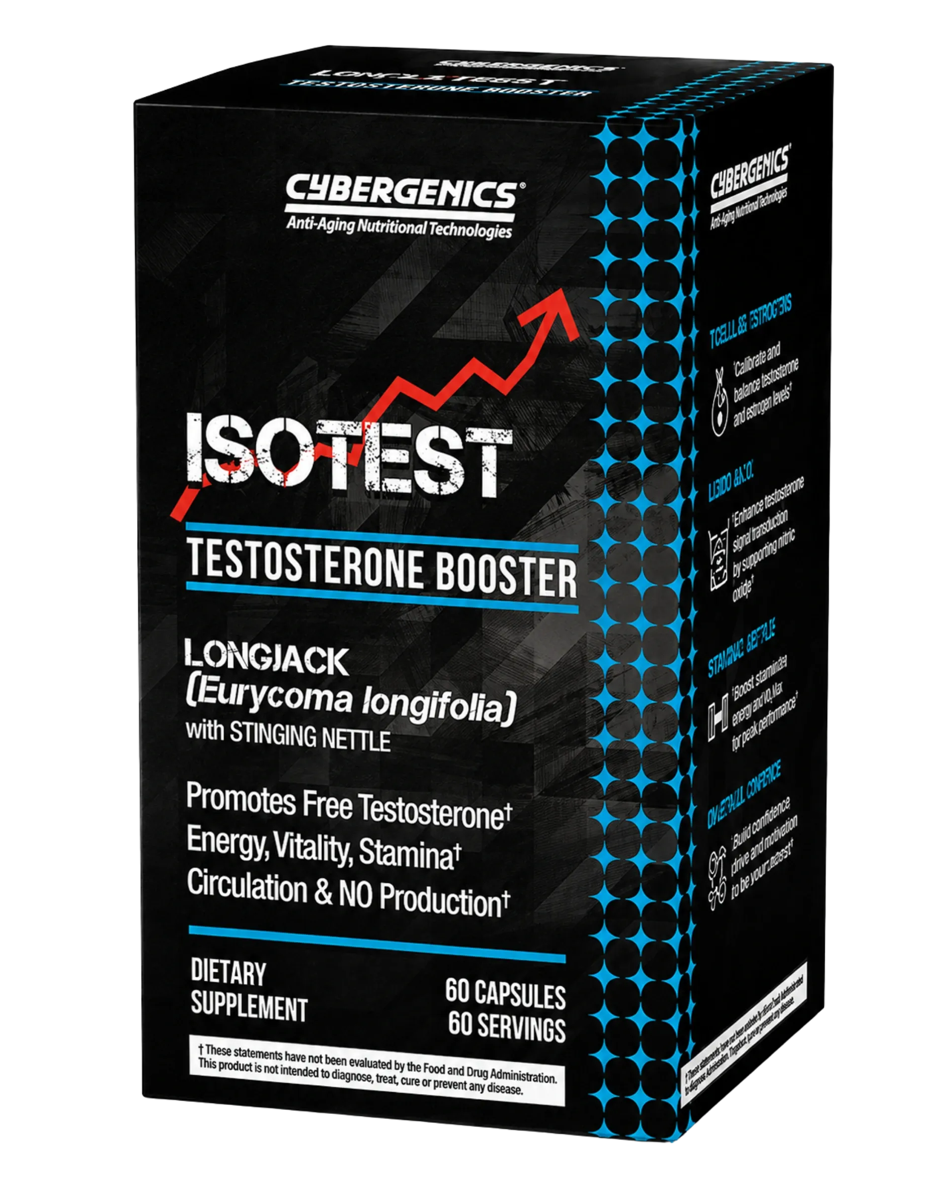 Cybergenics Isotest Testosterone Booster Capsules 60ct - Image 1 of 3