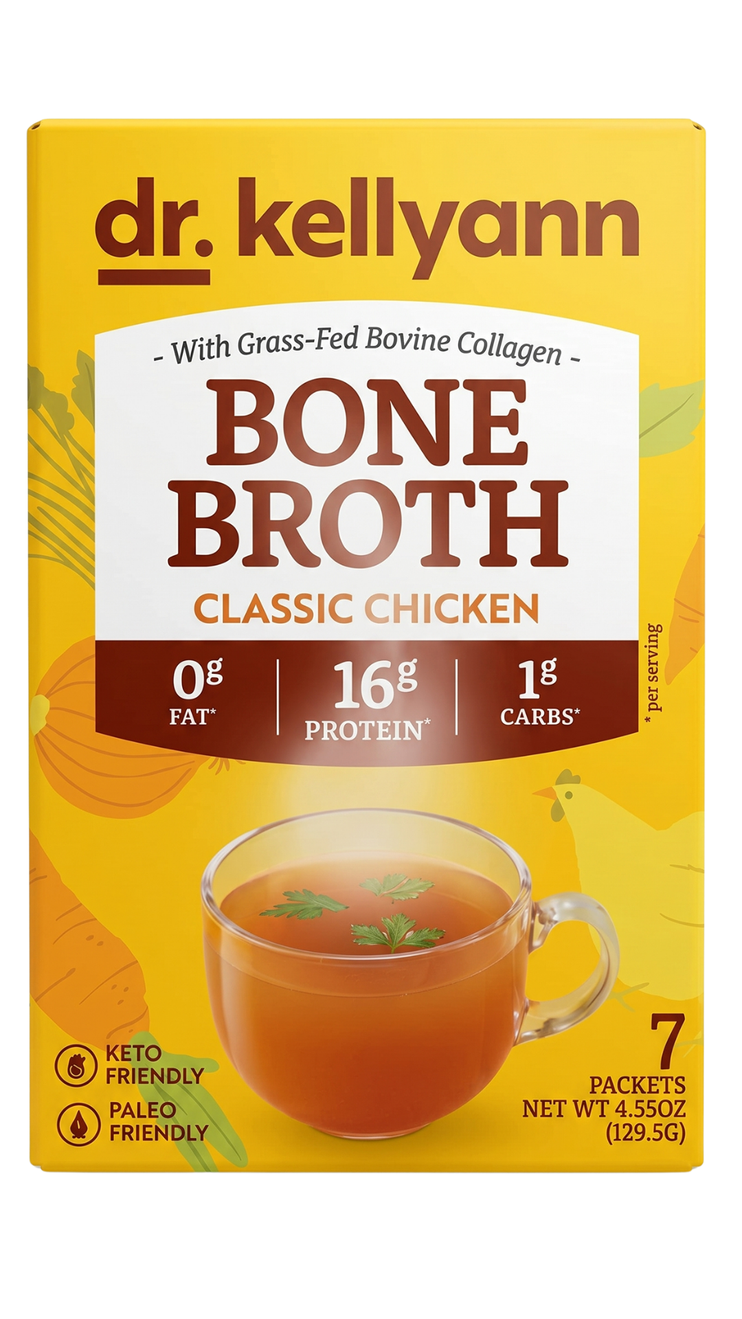 Dr. Kellyann Sipping Broth Powder Chicken Packets 4ct - Image 1 of 4