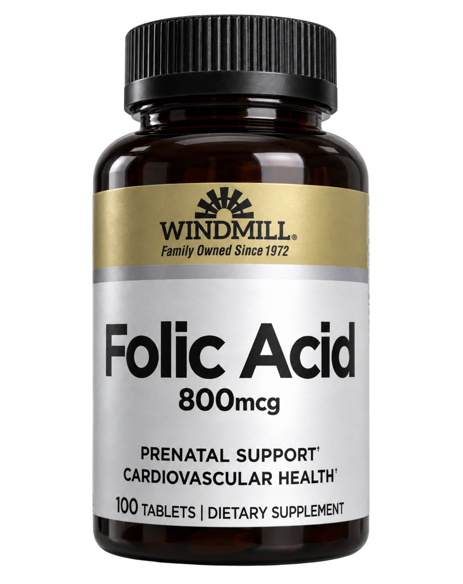 Windmill Folic Acid 800mcg Prenatal Support Tablets 100ct - Image 1 of 4