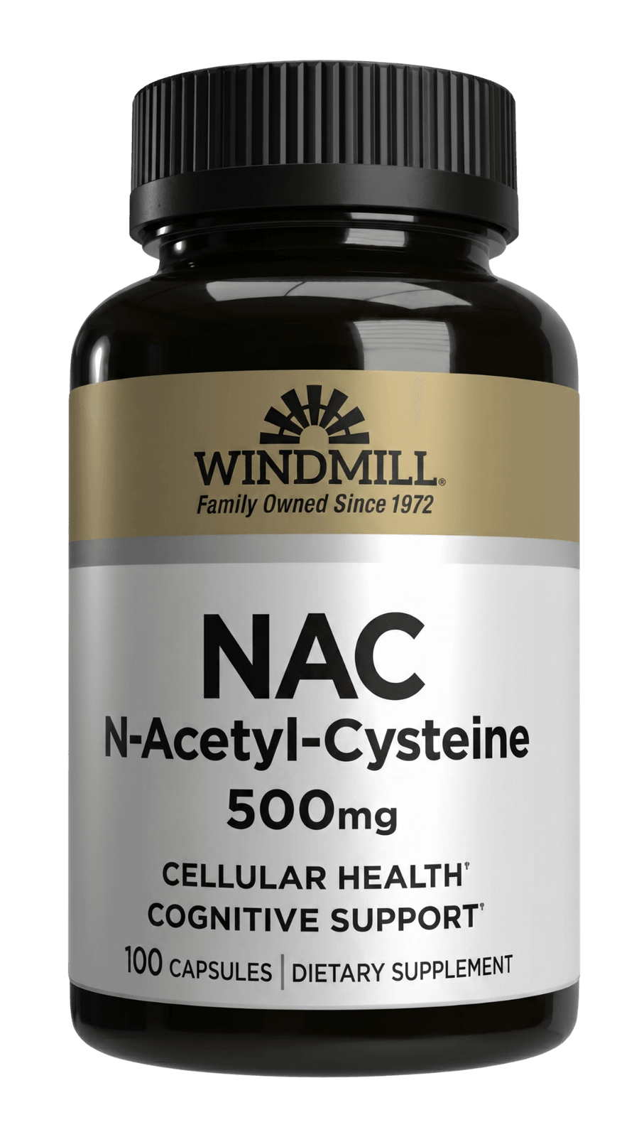 NAC N-Acetyl Cysteine 500mg Capsules 100ct - Image 1 of 4