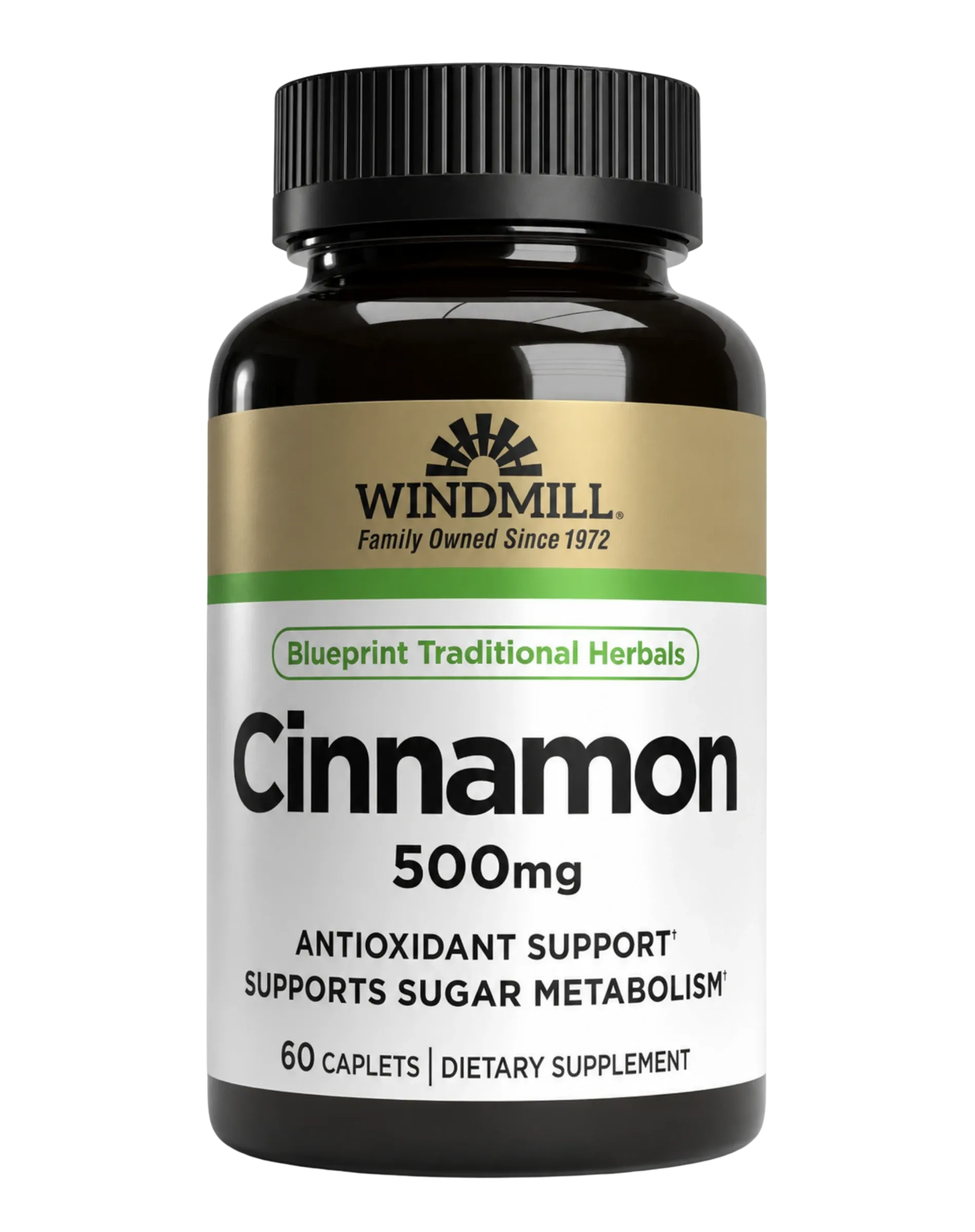 Windmill Cinnamon 500mg Blood Sugar Support Caplets 60ct - Image 1 of 3