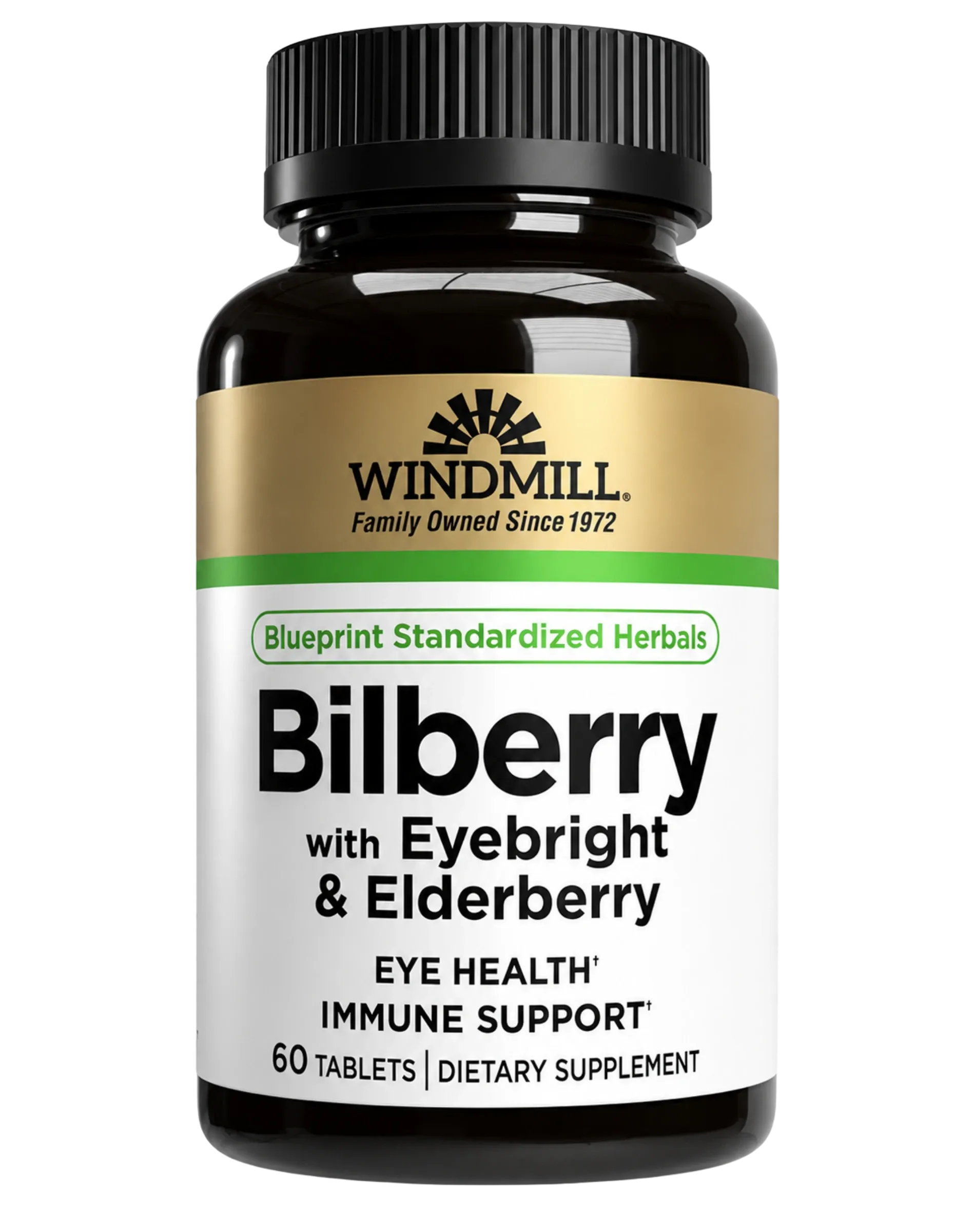 Windmill Bilberry with Eyebright & Elderberry Vision Support Tablets 60ct - Image 1 of 3