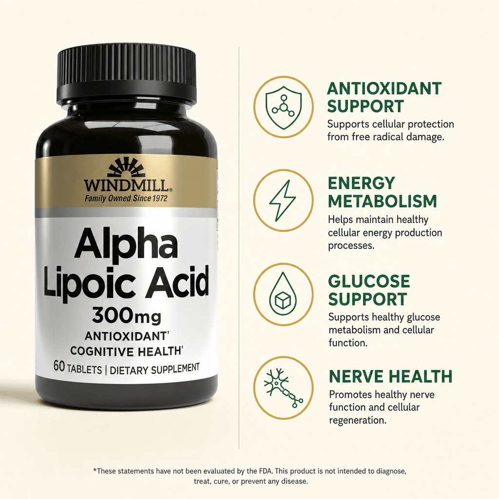 Windmill Alpha Lipoic Acid 300mg Tablets 60ct — view 2