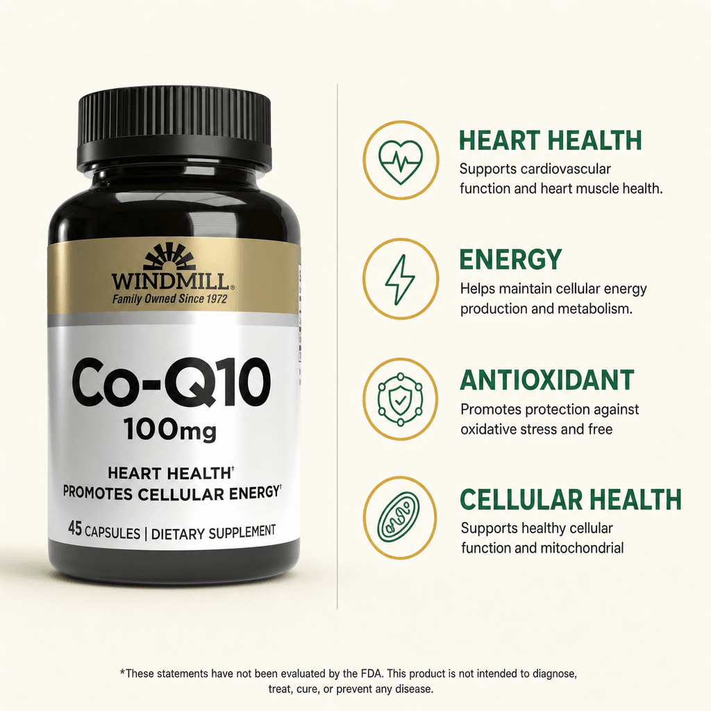 Windmill CoQ10 100mg Heart Health Capsules 45ct — view 2
