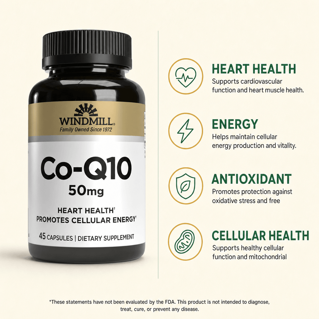 Windmill CoQ10 50mg Heart Health Capsules 45ct — view 2
