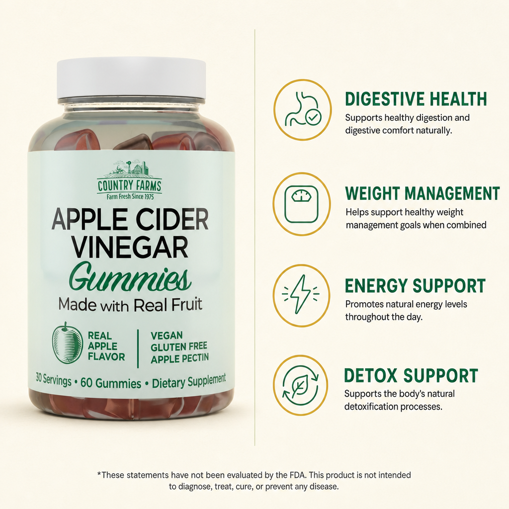 Country Farms Apple Cider Vinegar Gummies 60ct — view 2