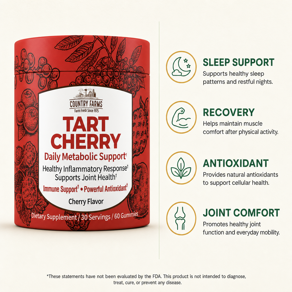 Country Farms Tart Cherry Gummies 60ct — view 2