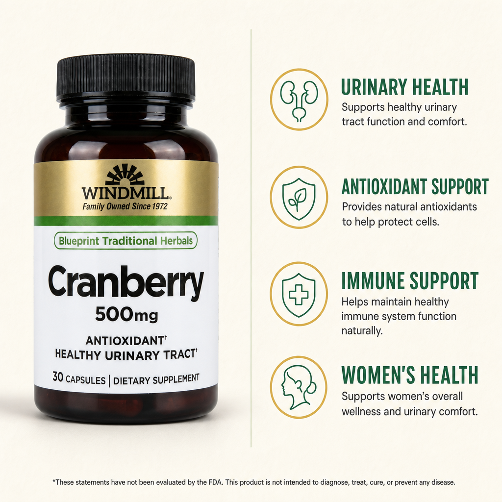Windmill Cranberry 500mg Capsules 30ct — view 2