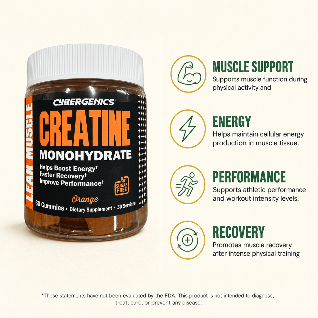 Windmill Cybergenics Creatine Monohydrate Orange Gummies 60ct — view 2