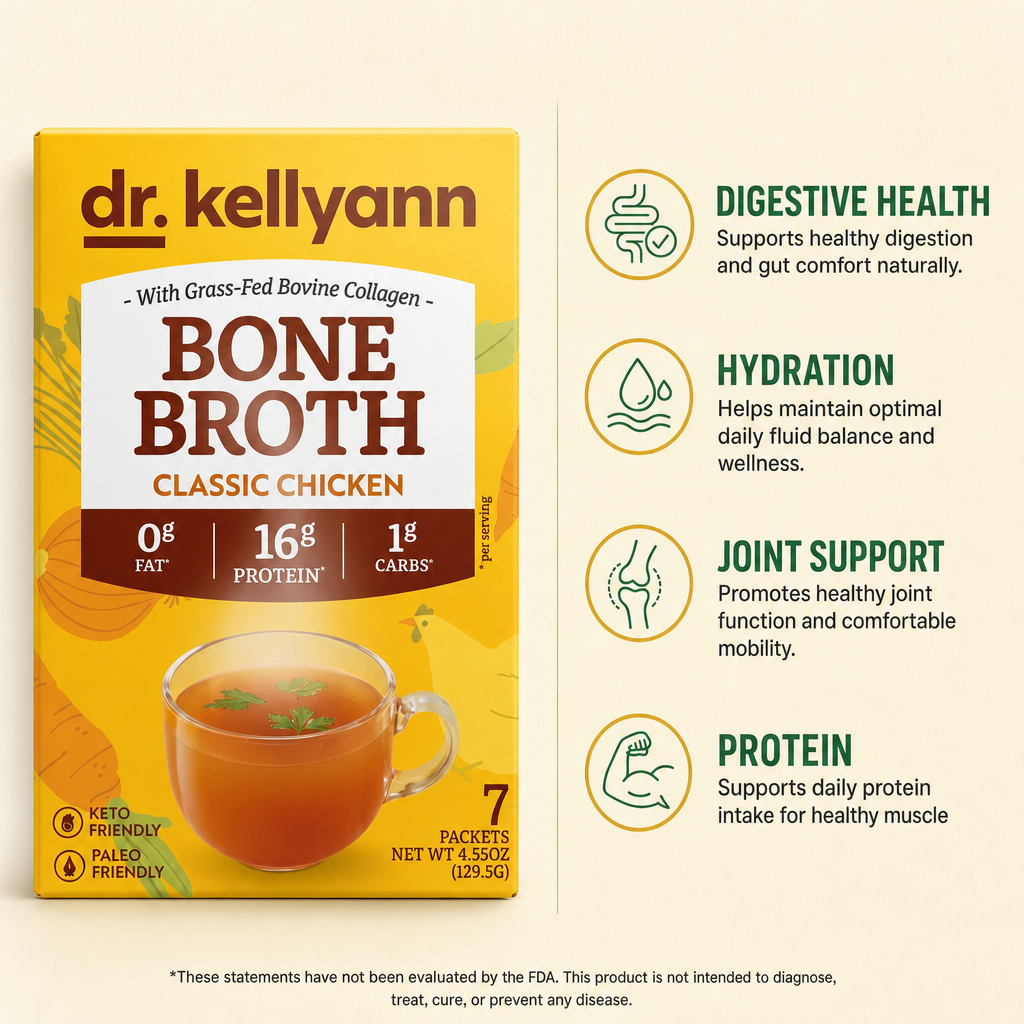 Dr. Kellyann Sipping Broth Powder Chicken Packets 4ct — view 2